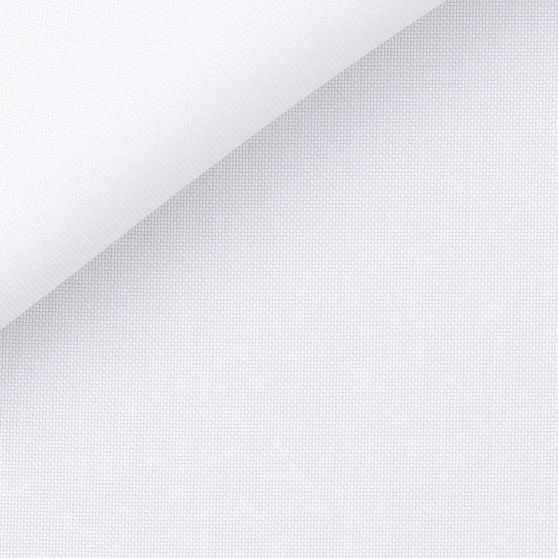 White-cotton-oxford-shirt-fabric-Italian-Thomas Mason- wrinkle resilient