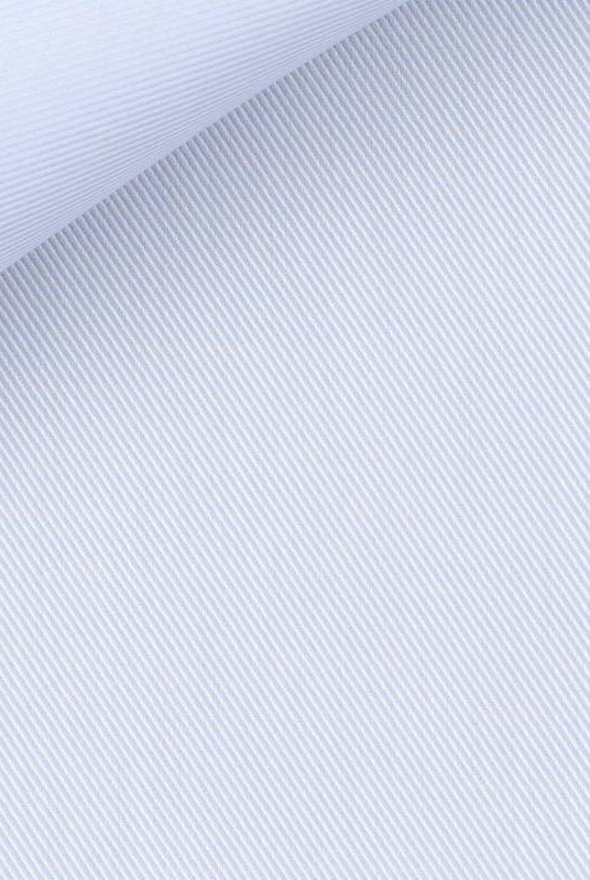 Blue-cotton-twill-shirt-fabric-Italian-Thomas Mason- wrinkle resilient