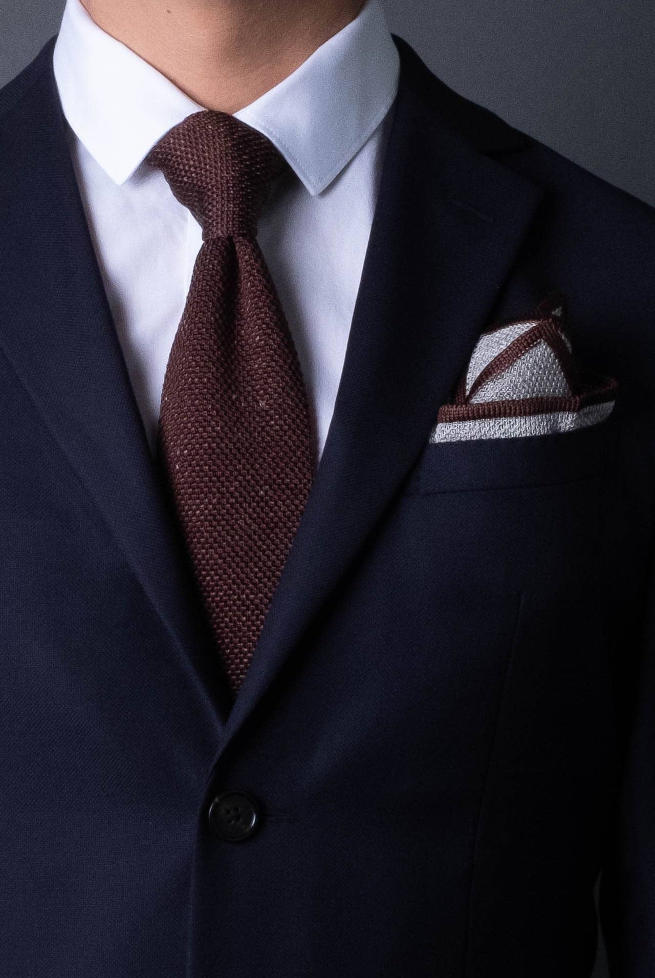 brown-melange-silk-linnen-knitted-tie-with-square-tip-made-in-italy