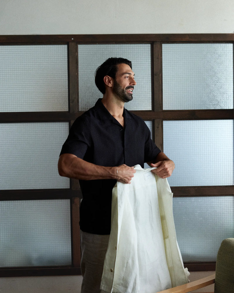 The Seersucker Camp Collar Shirt