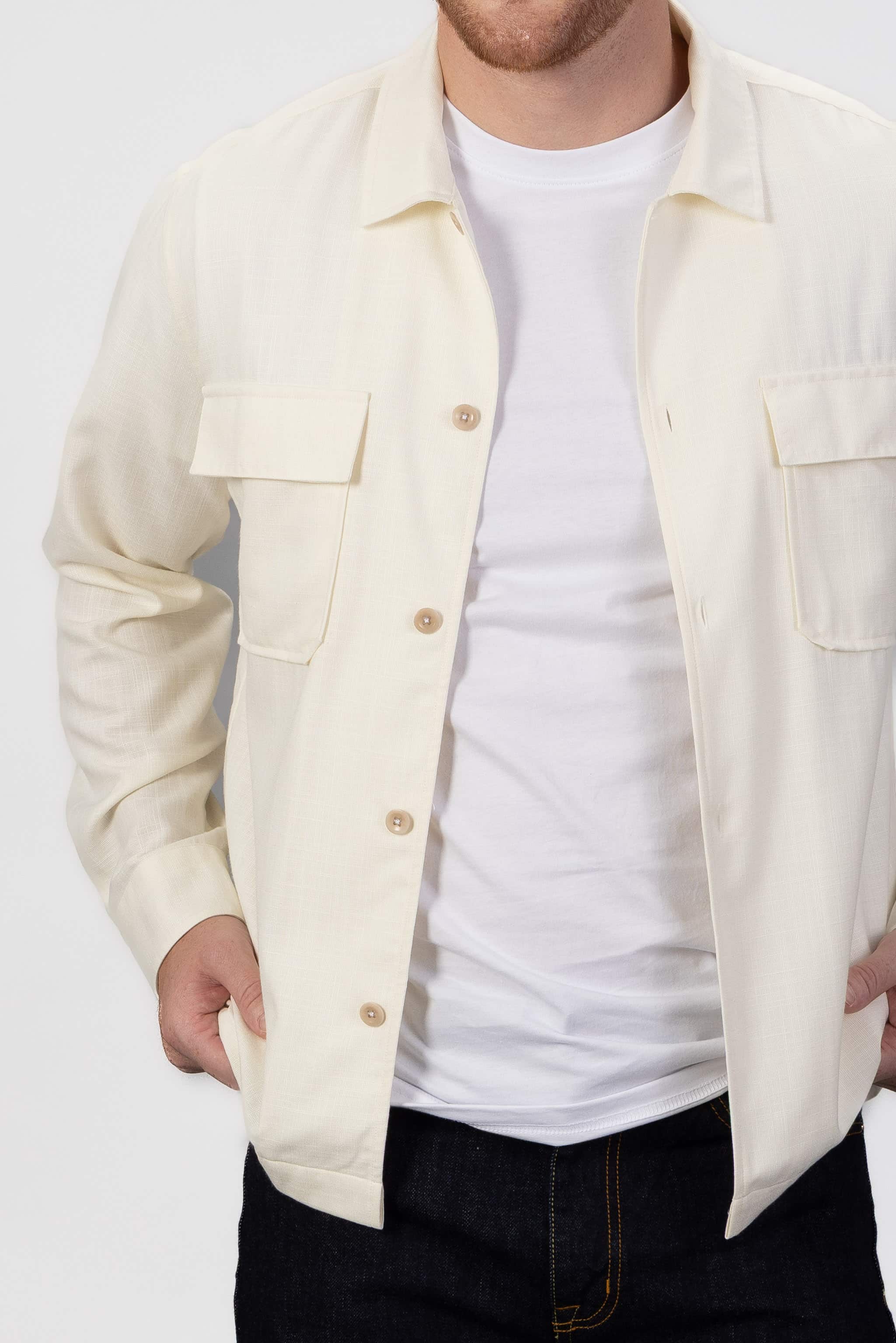 Over Bamboo Overshirt - Off White