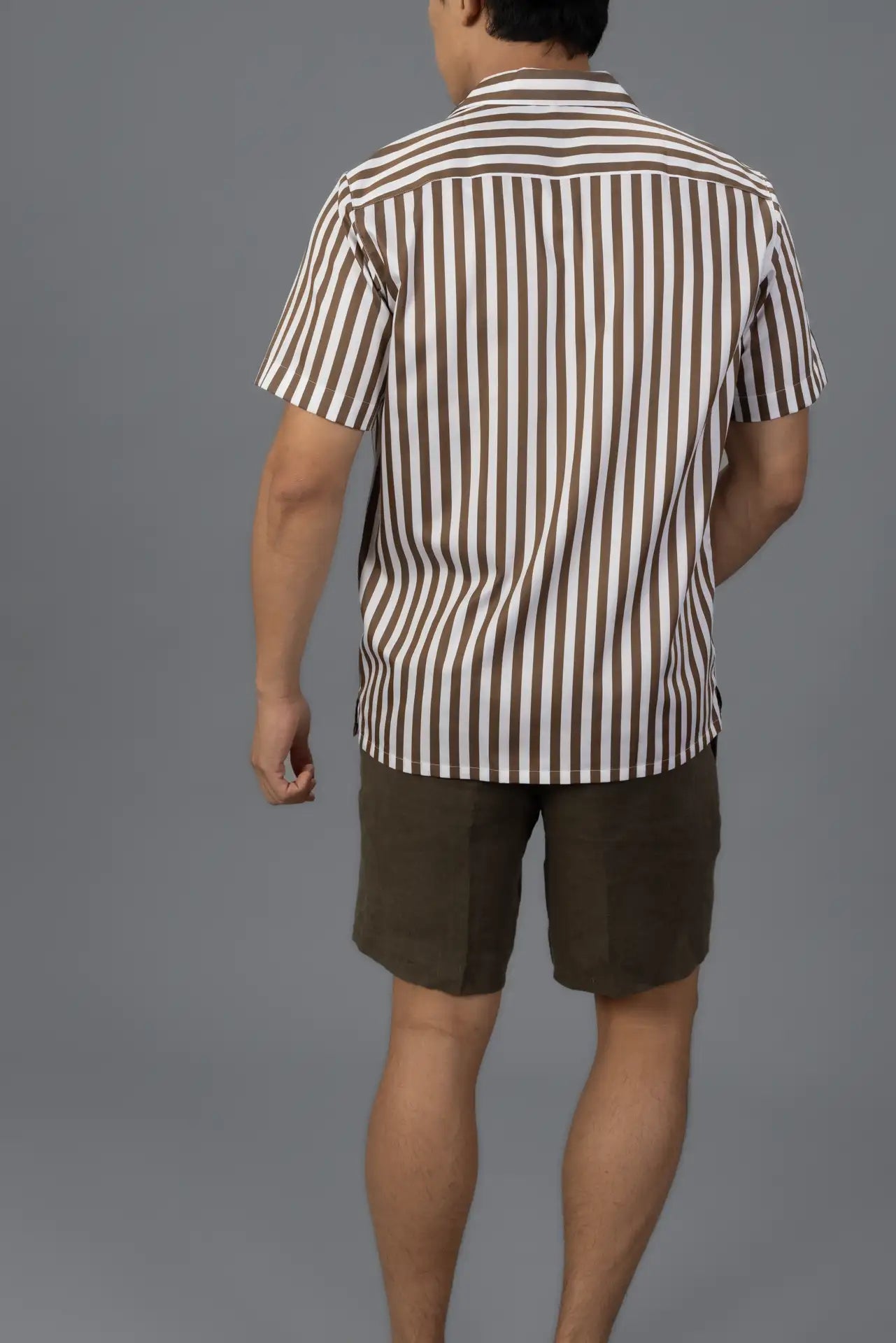 Camp Cotton Stripe - Brown