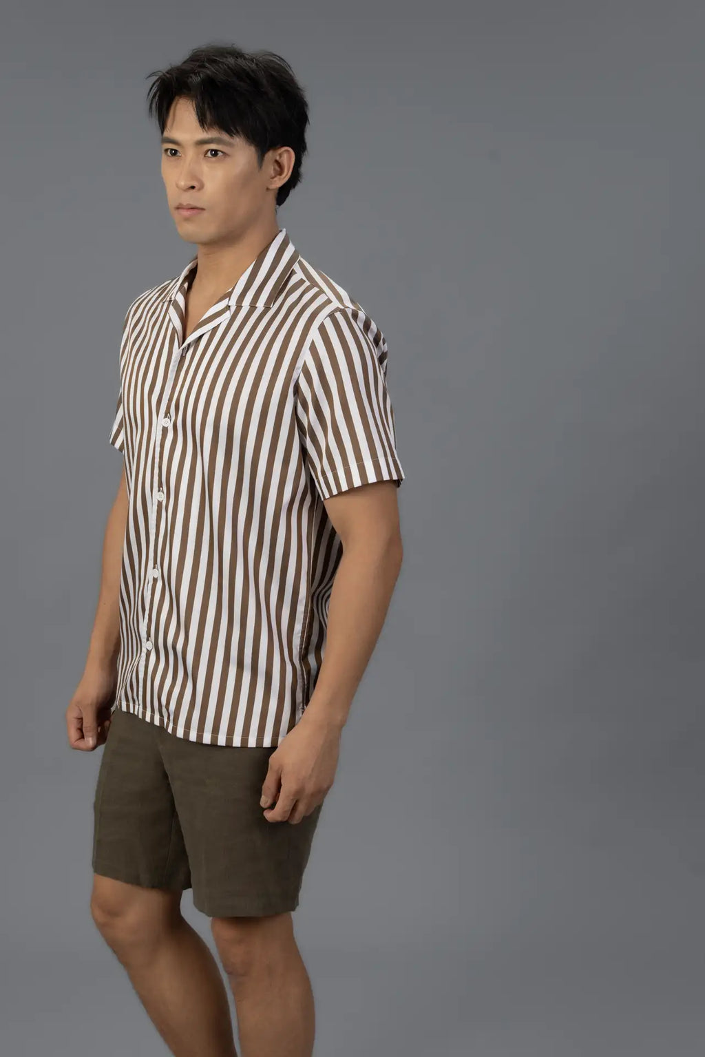 Camp Cotton Stripe - Brown
