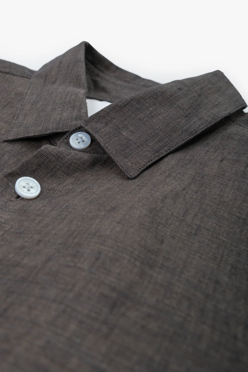 Classic shirt Albini Linen - Brown
