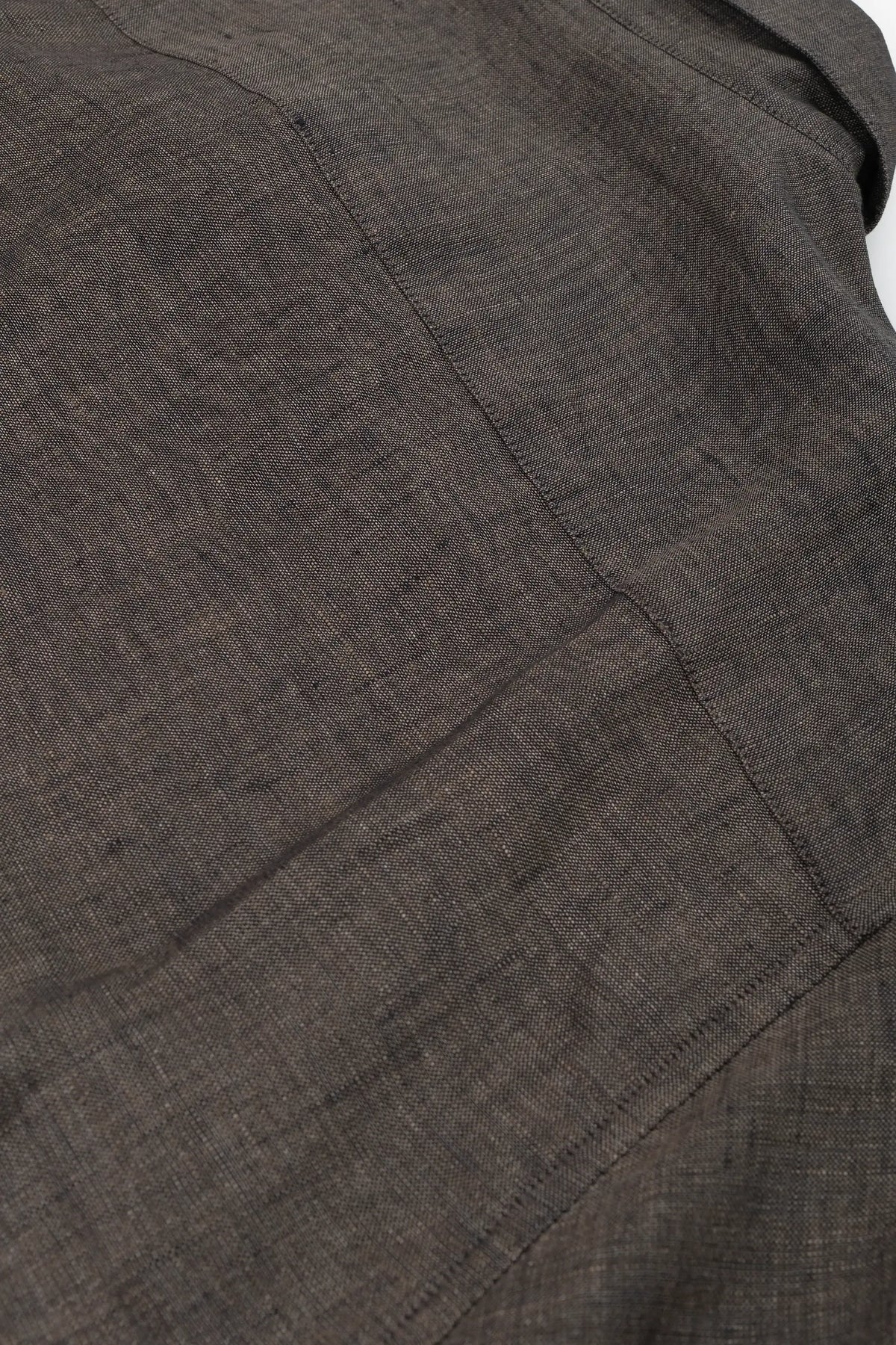 Classic shirt Albini Linen - Brown