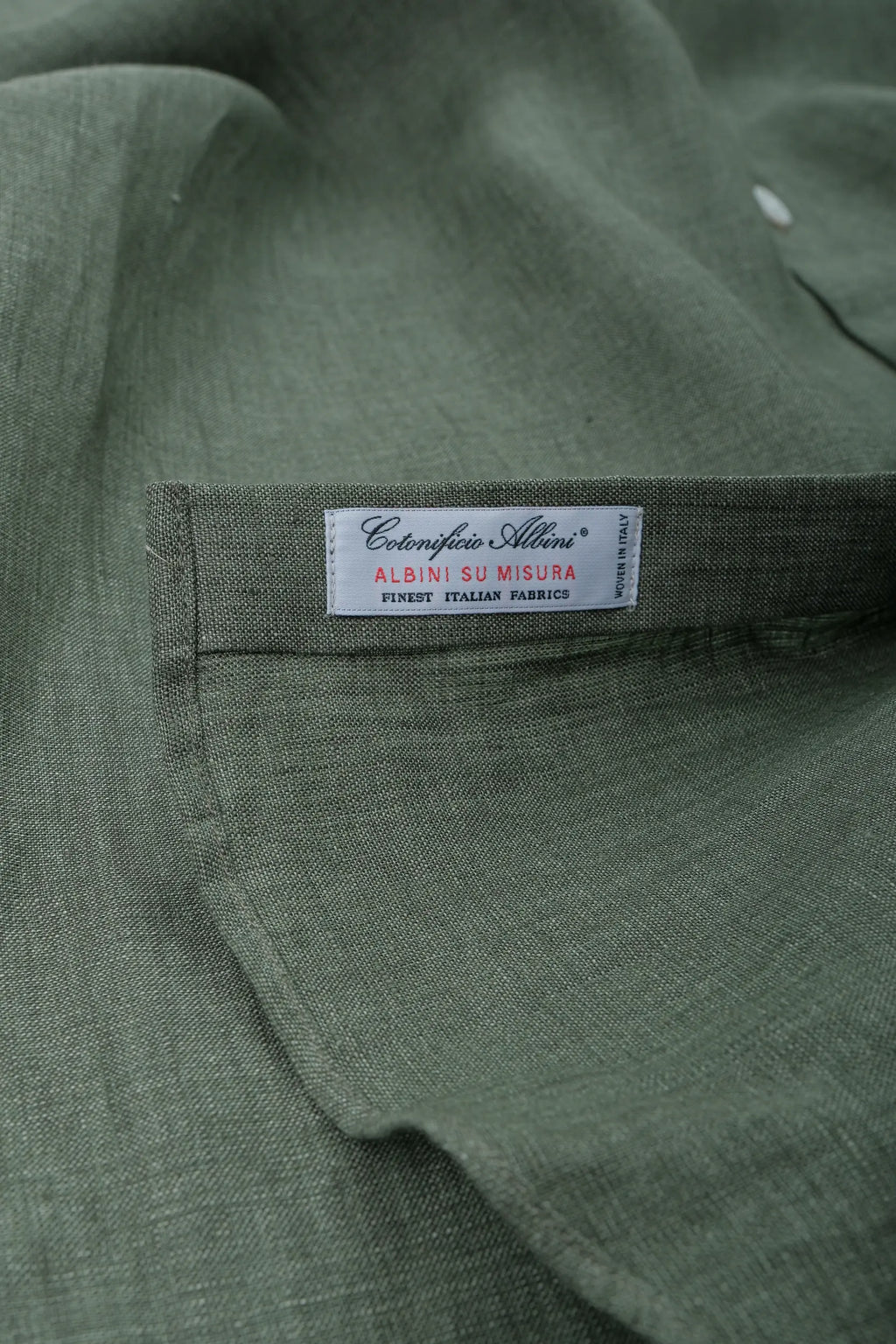Classic shirt Albini Linen - Green