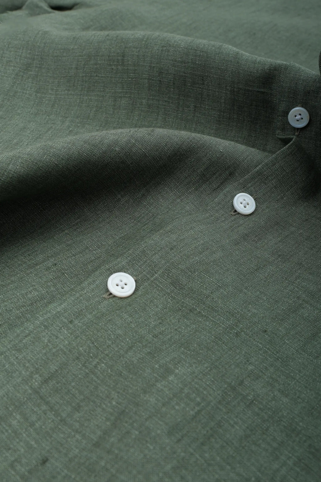 Classic shirt Albini Linen - Green