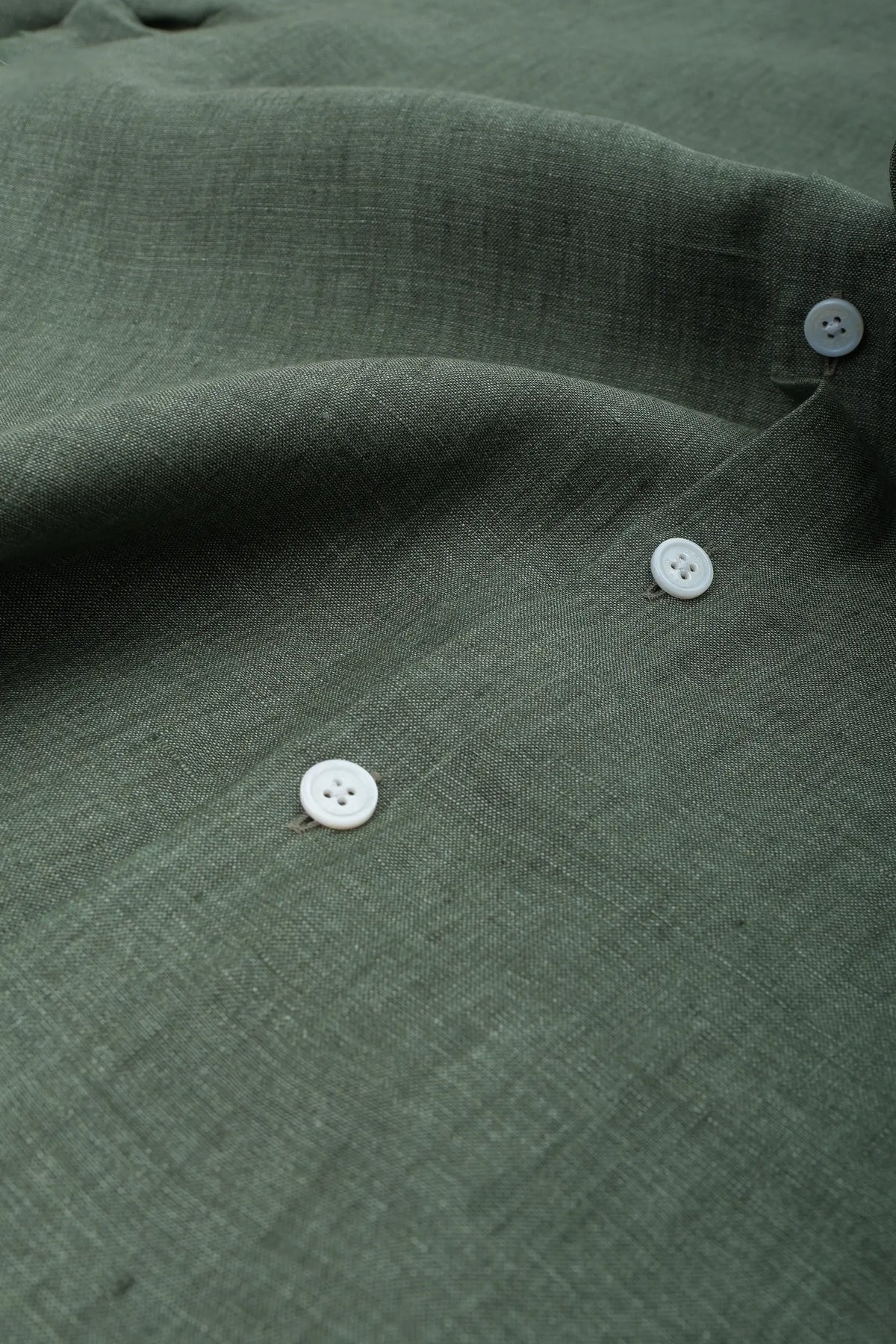 Classic shirt Albini Linen - Green