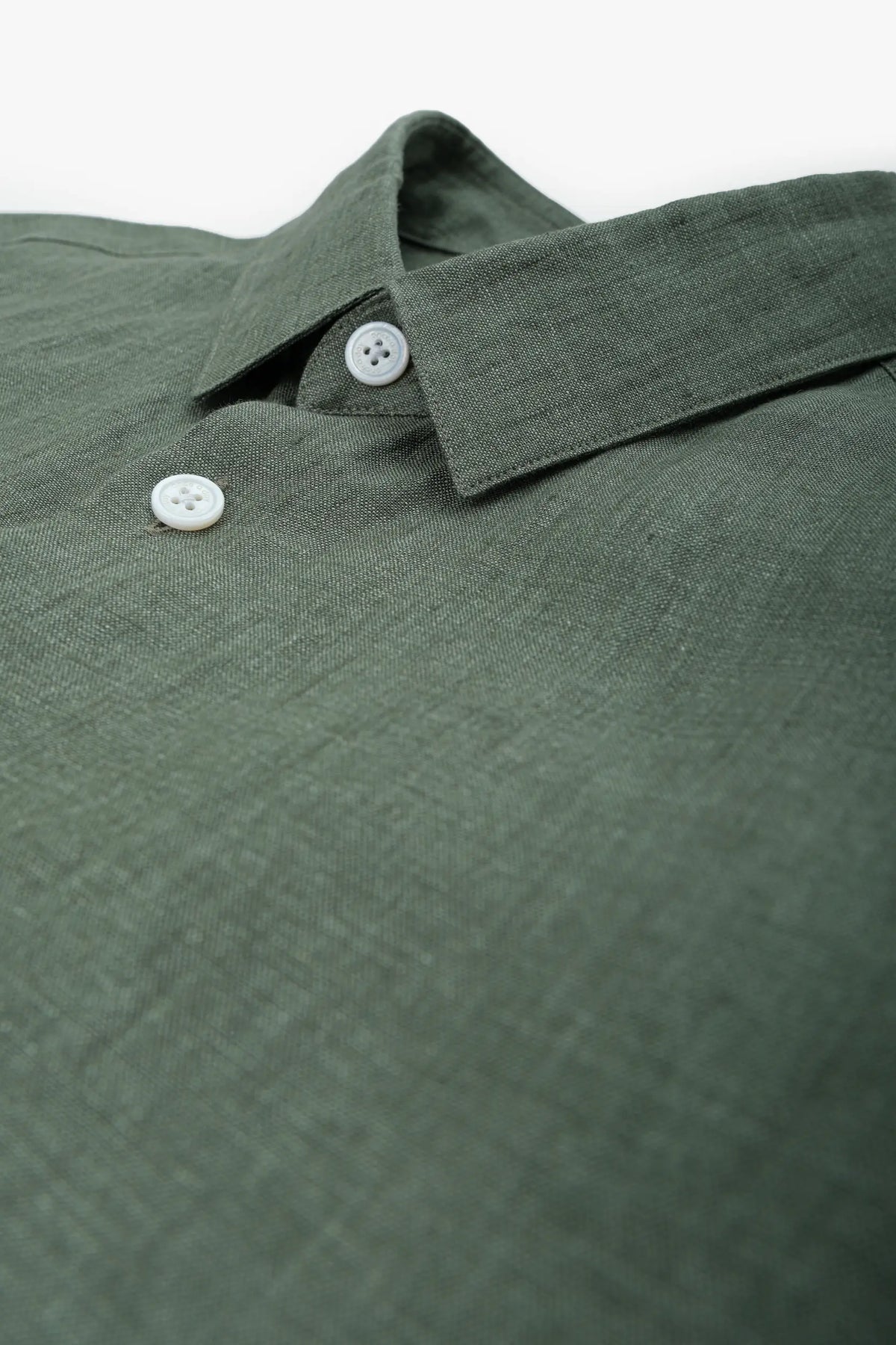 Classic shirt Albini Linen - Green