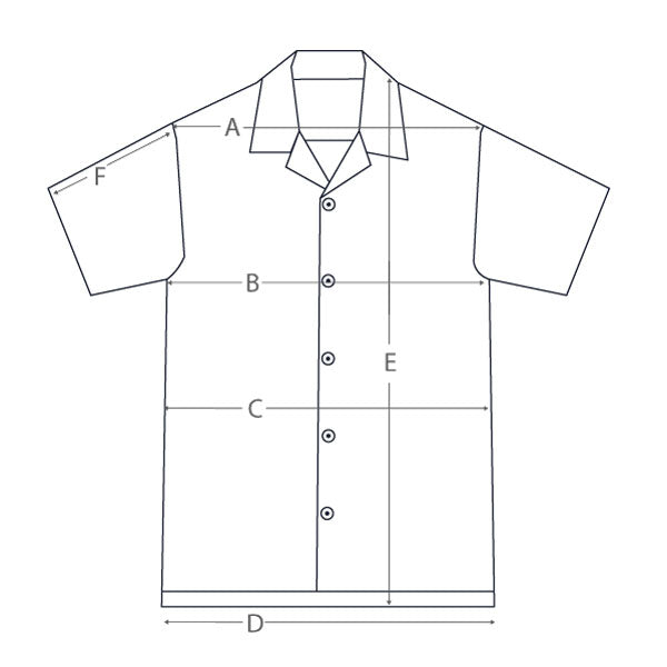 Garment measurement diagram