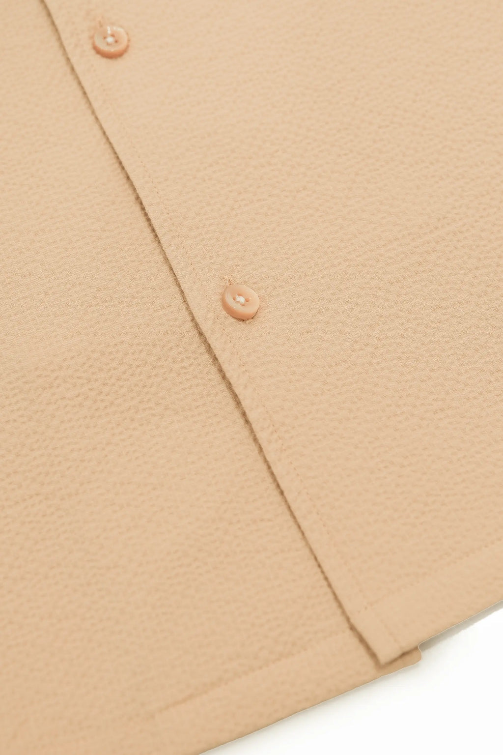 The Dotted Seersucker Shirt - Sand