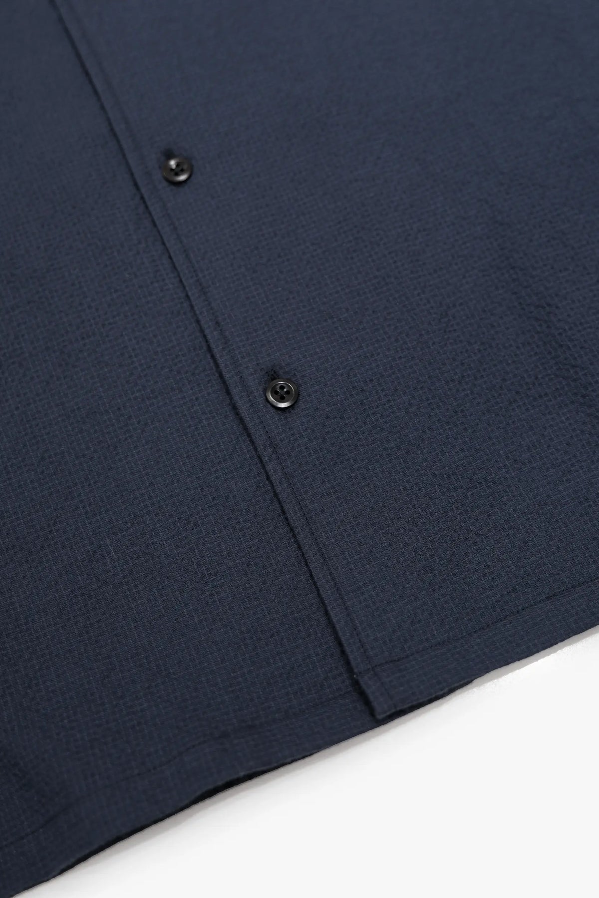 The Dotted Seersucker Shirt - Navy