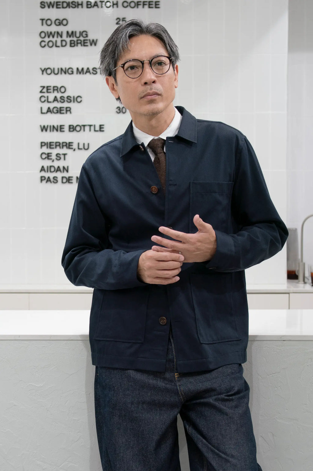 The Cotton Overshirt - Navy