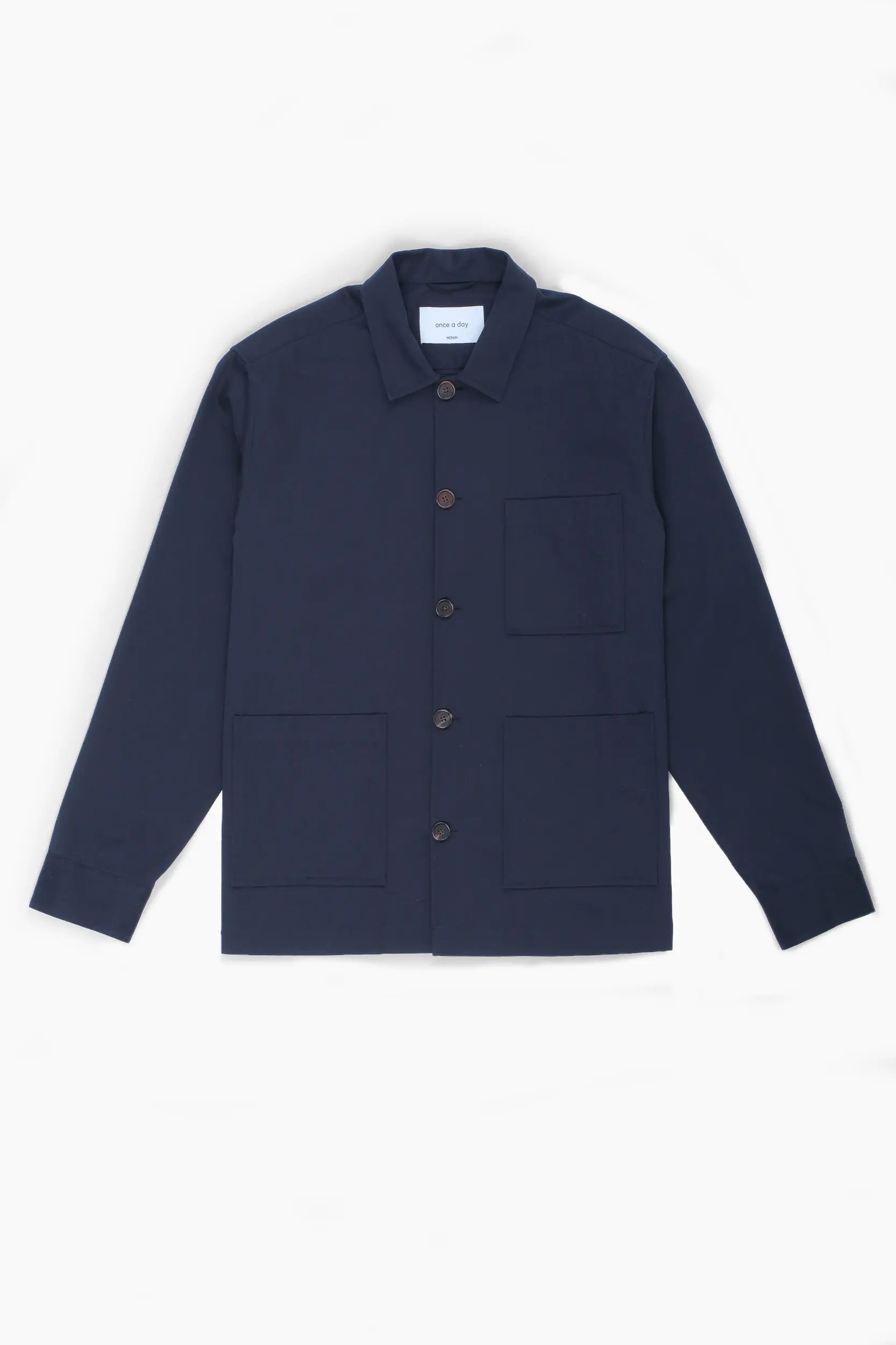 The Cotton Overshirt - Navy