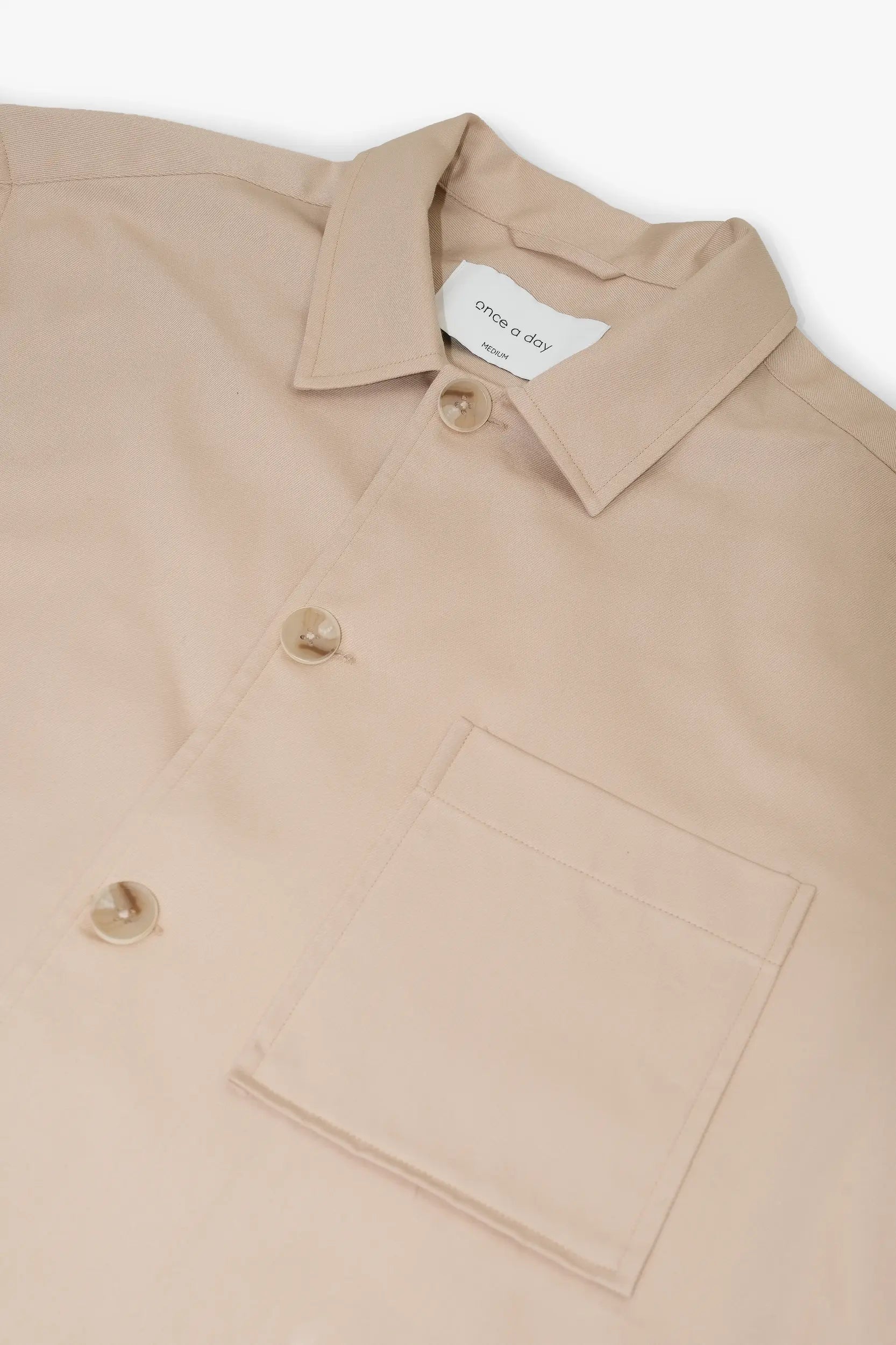 The Cotton Overshirt - Sand Beige