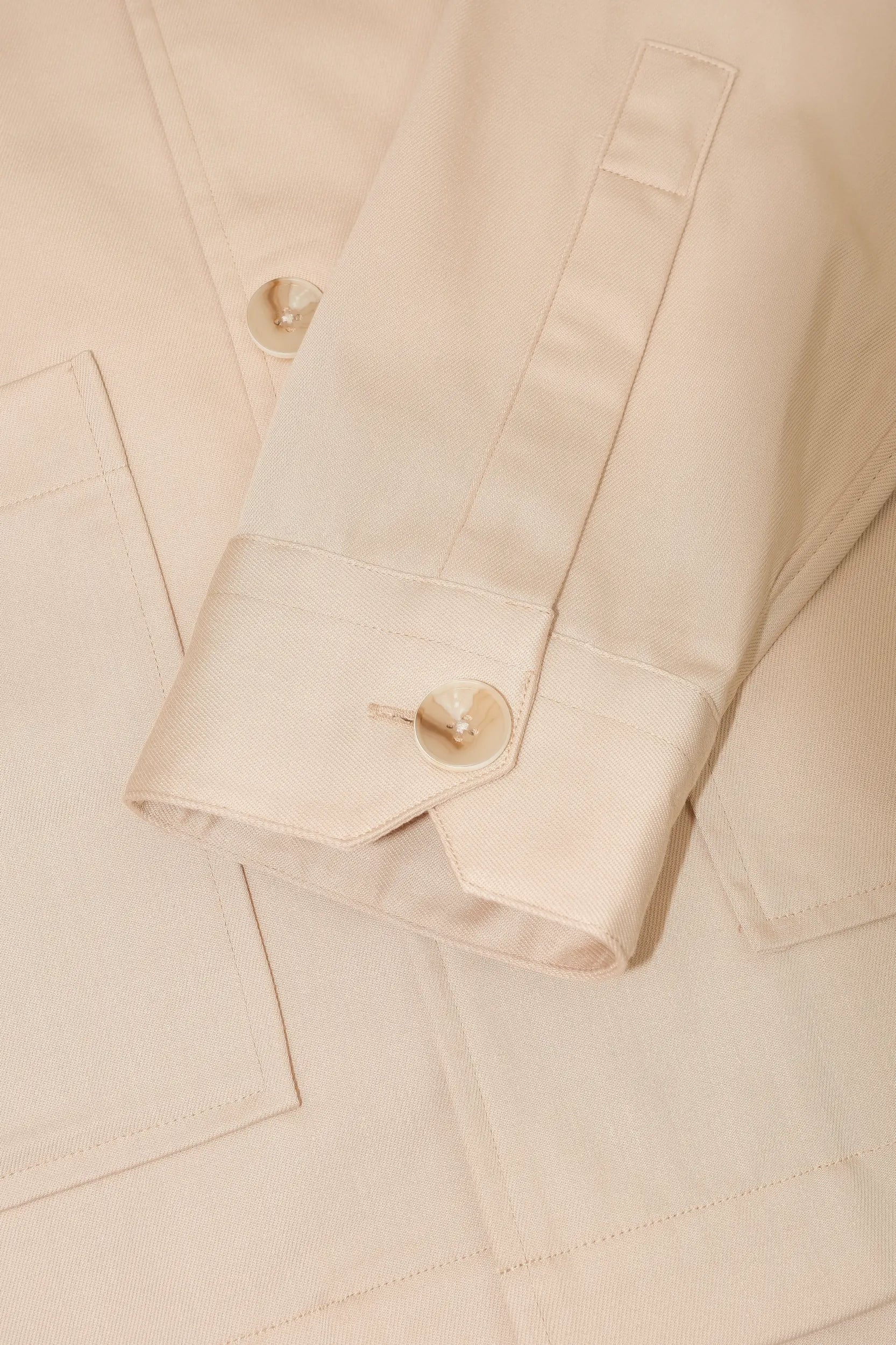 The Cotton Overshirt - Sand Beige