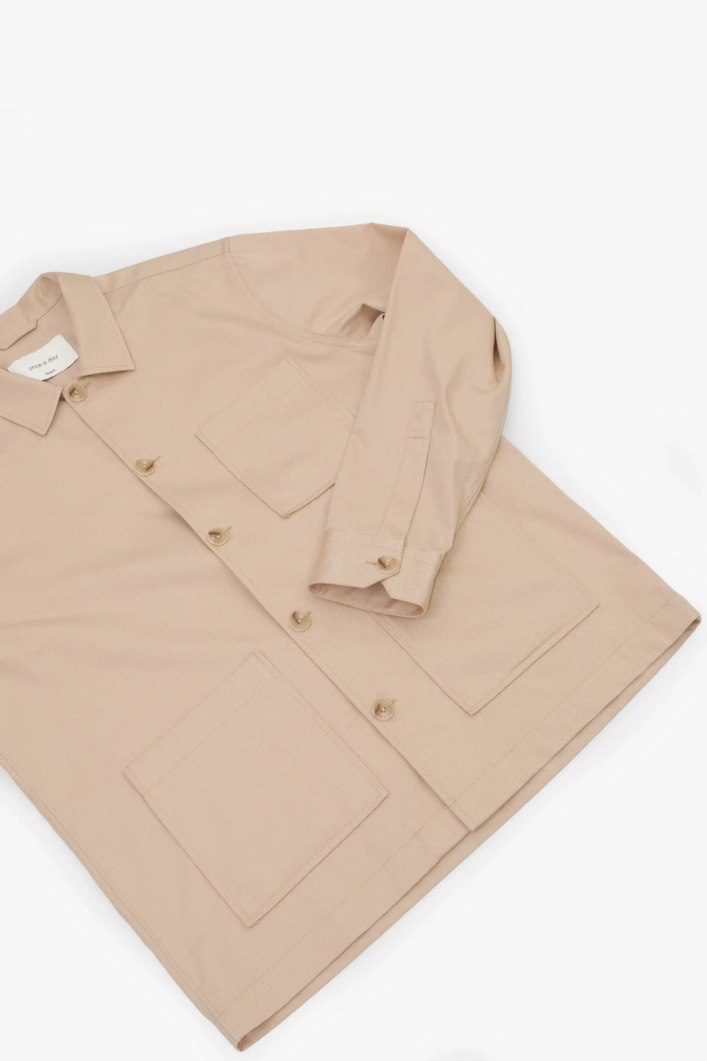 The Cotton Overshirt - Sand Beige