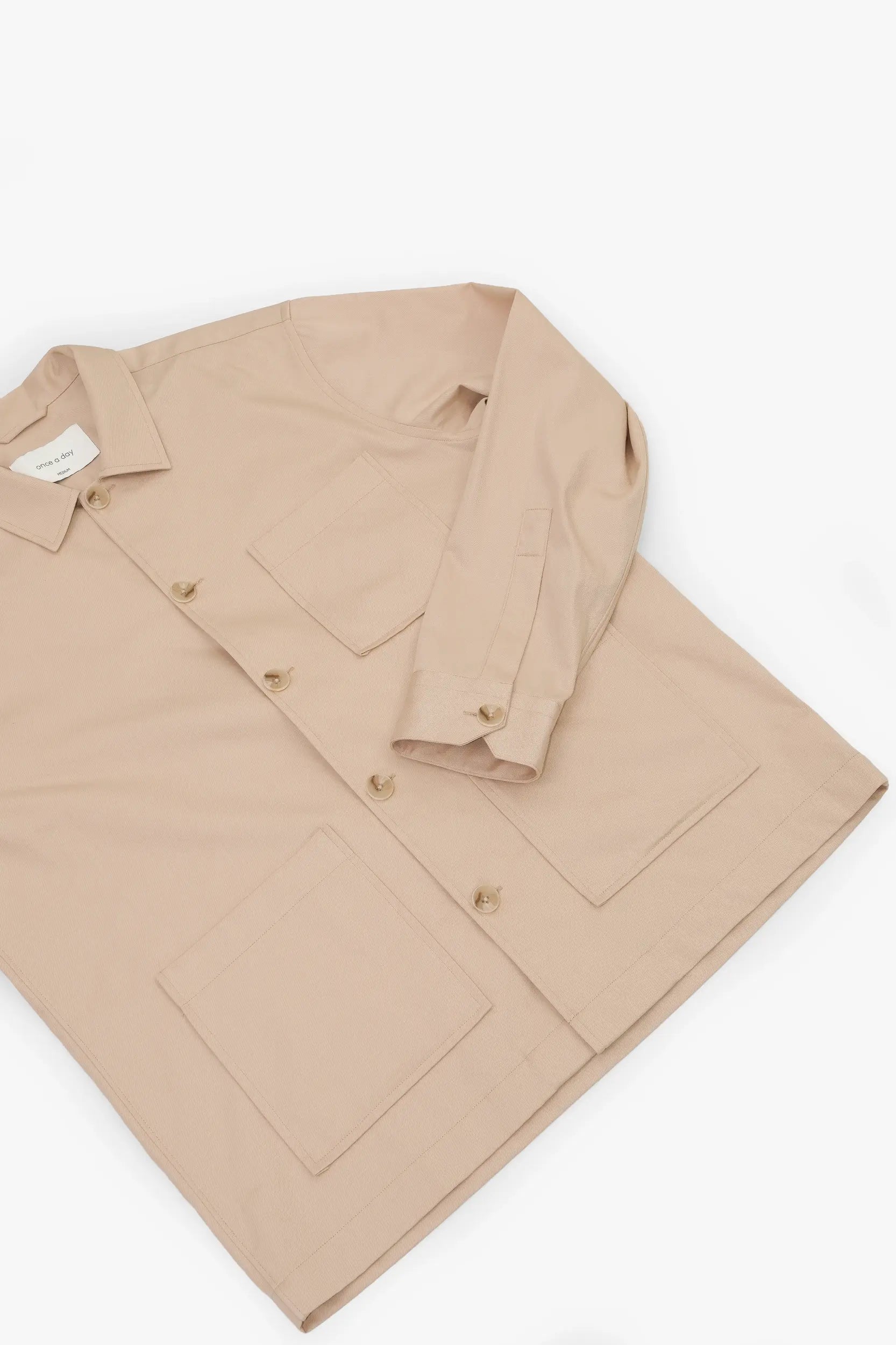 The Cotton Overshirt - Sand Beige