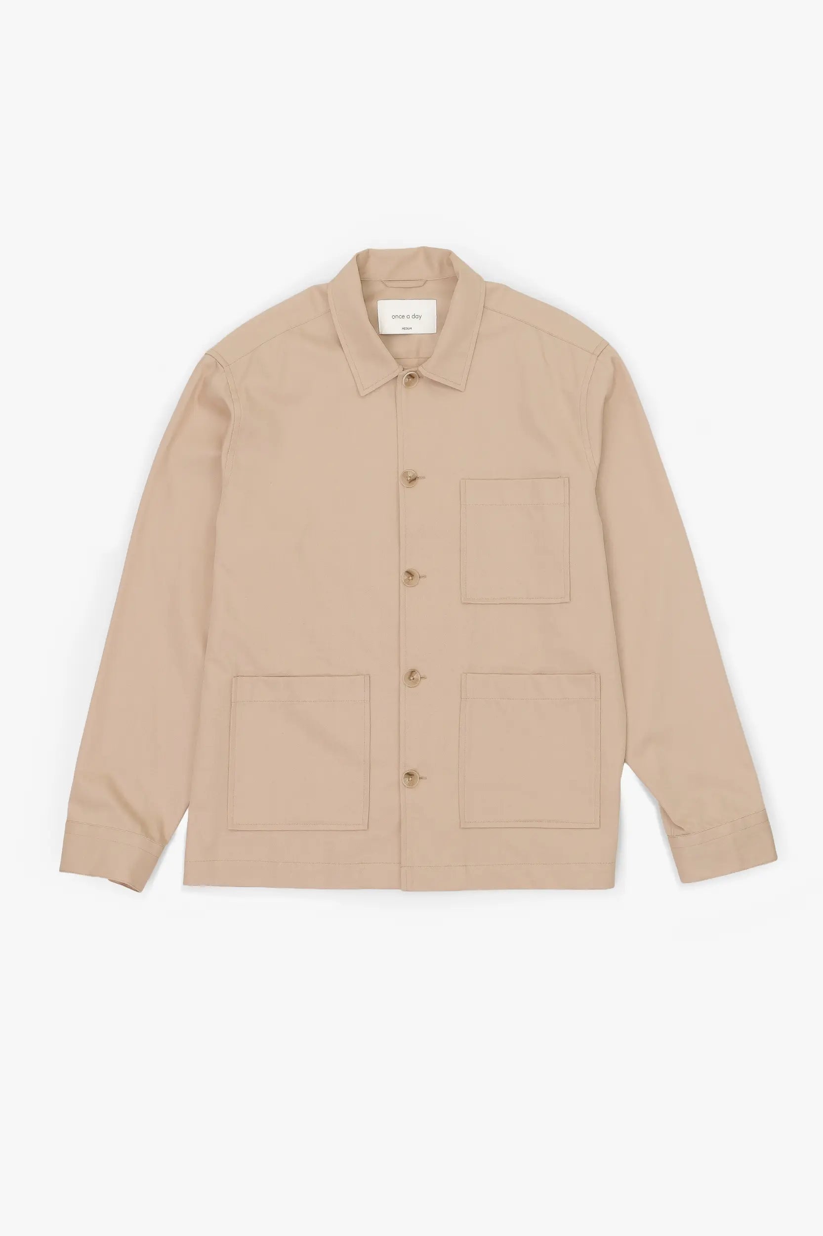 The Cotton Overshirt - Sand Beige