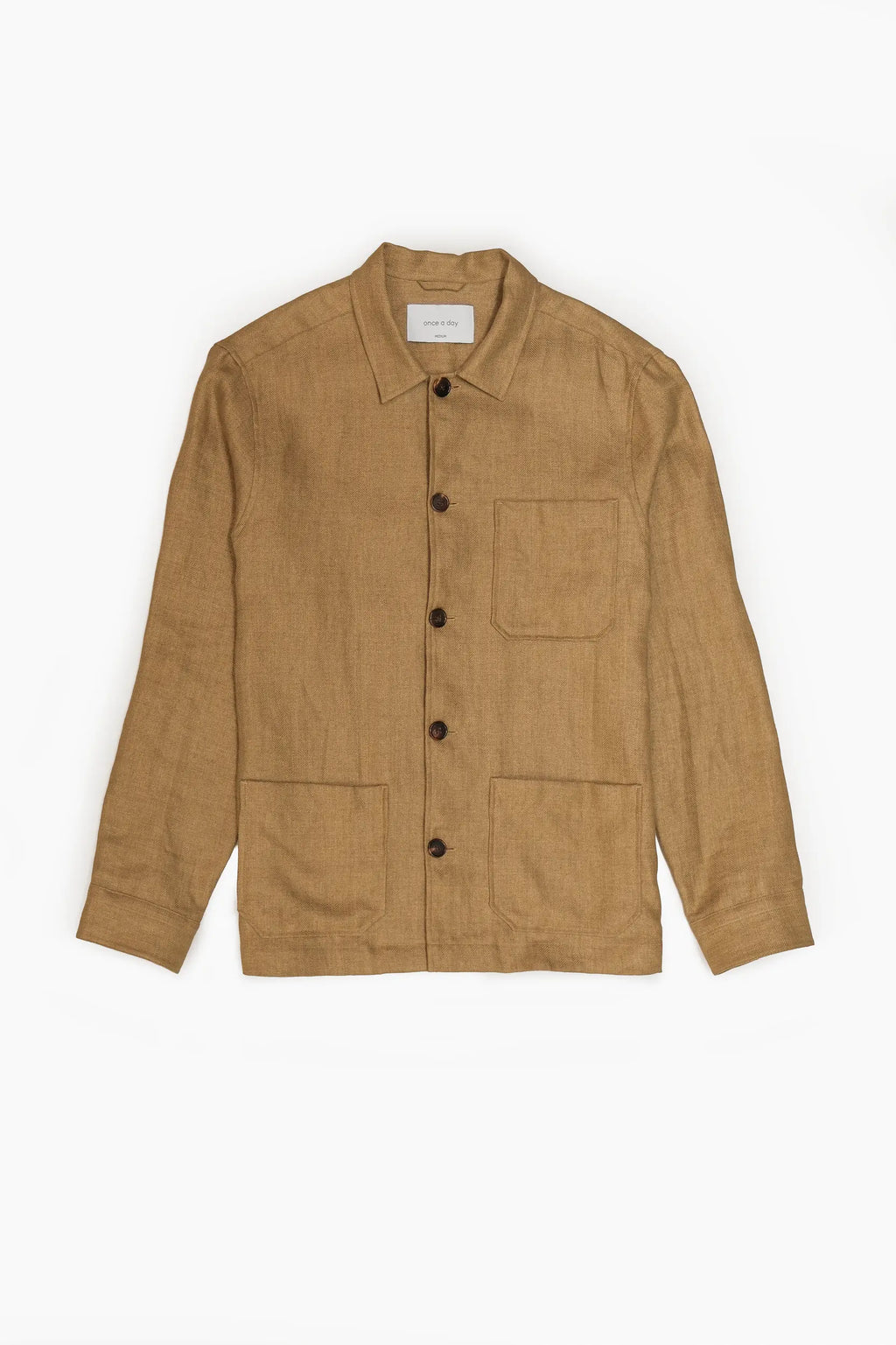 The Safari Overshirt - Copper Camel Linen