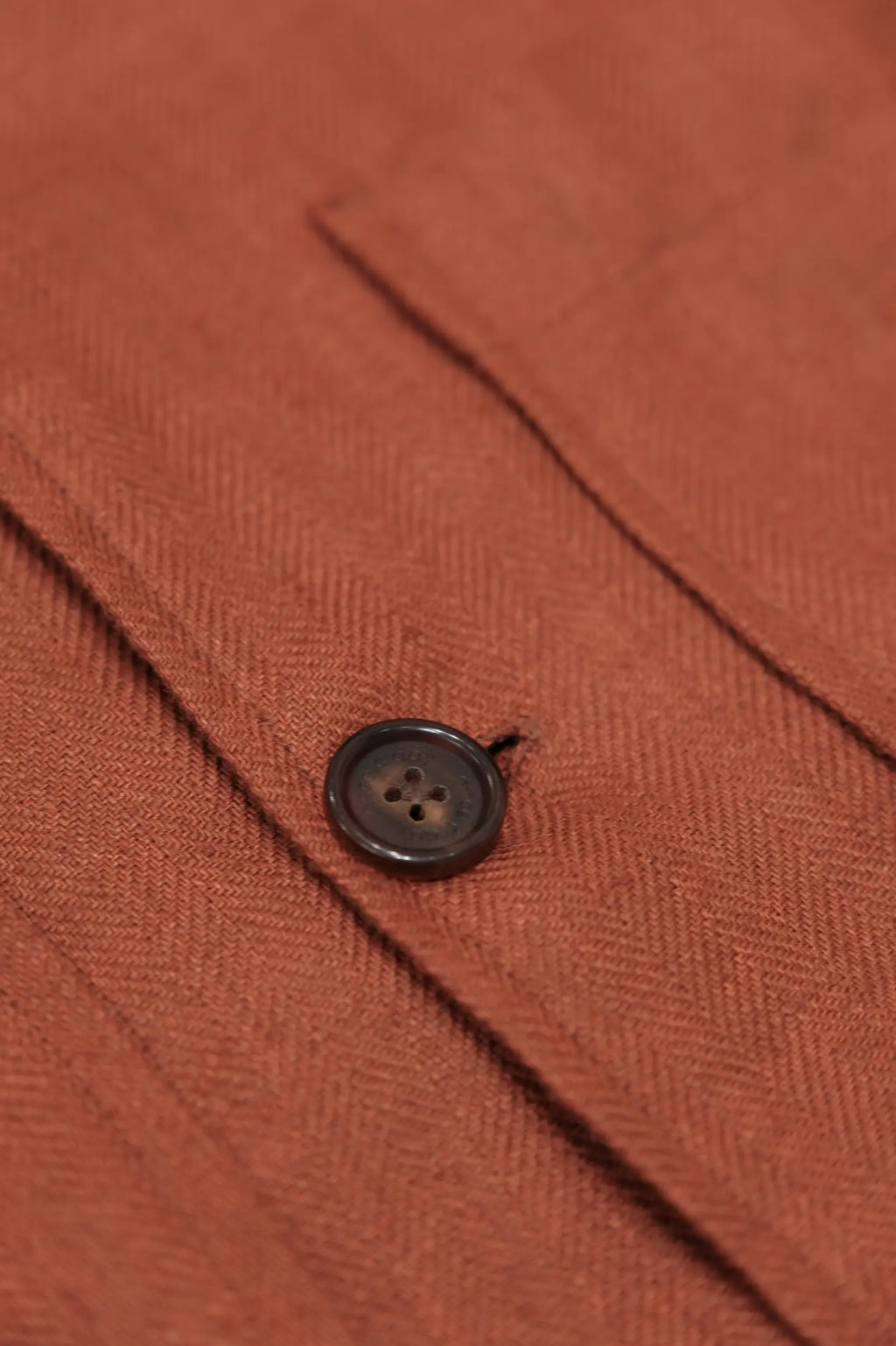 The Safari Overshirt - Copper Red Linen