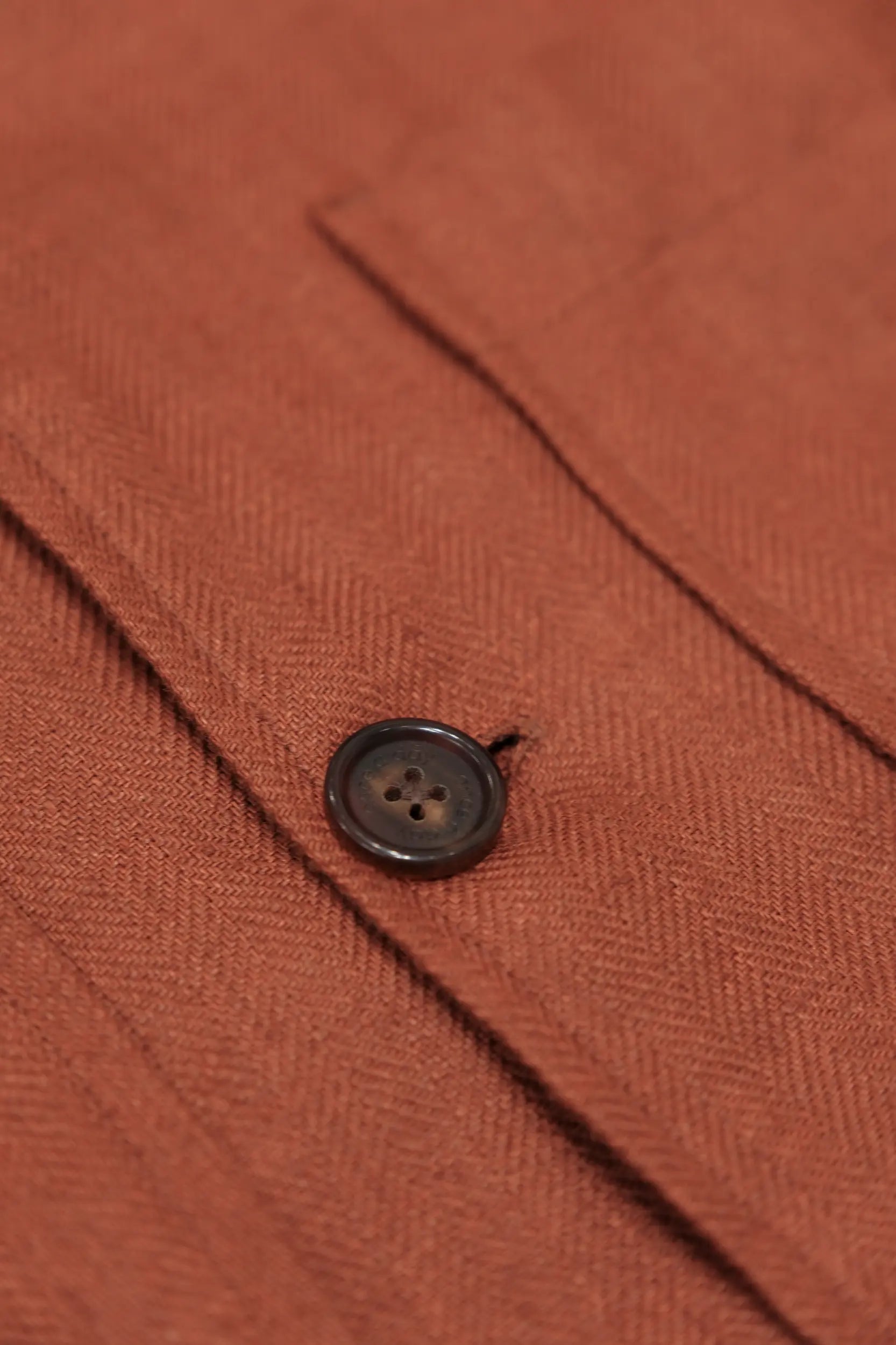 The Safari Overshirt - Copper Red Linen