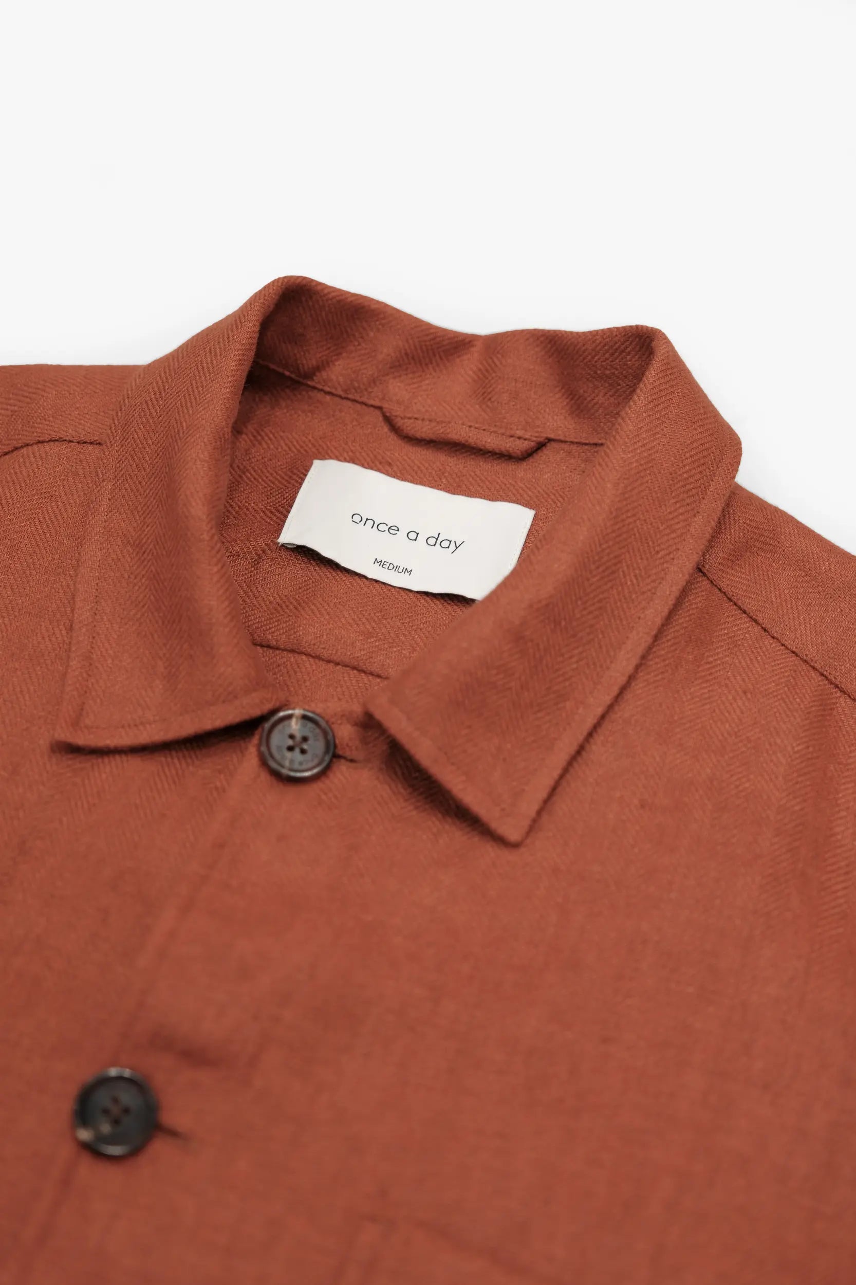 The Safari Overshirt - Copper Red Linen