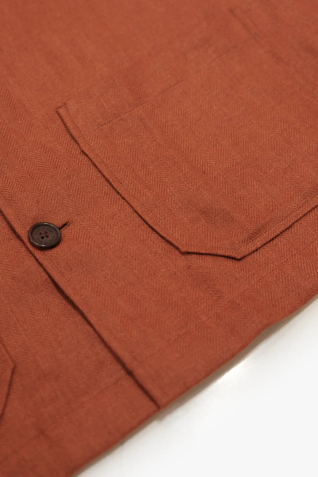The Safari Overshirt - Copper Red Linen