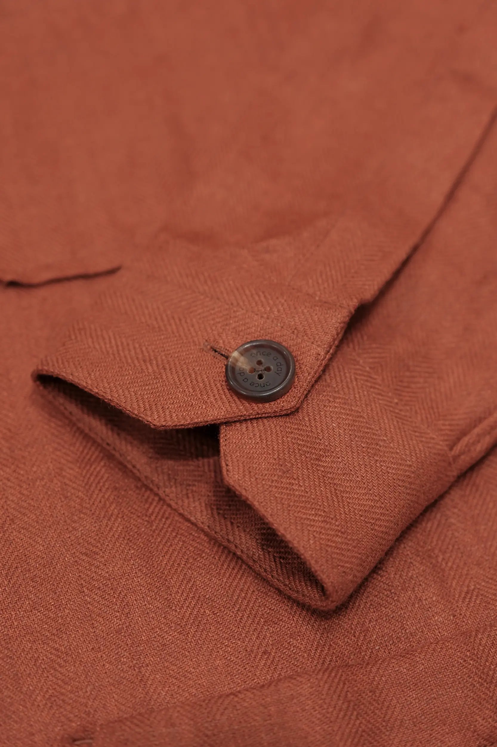 The Safari Overshirt - Copper Red Linen