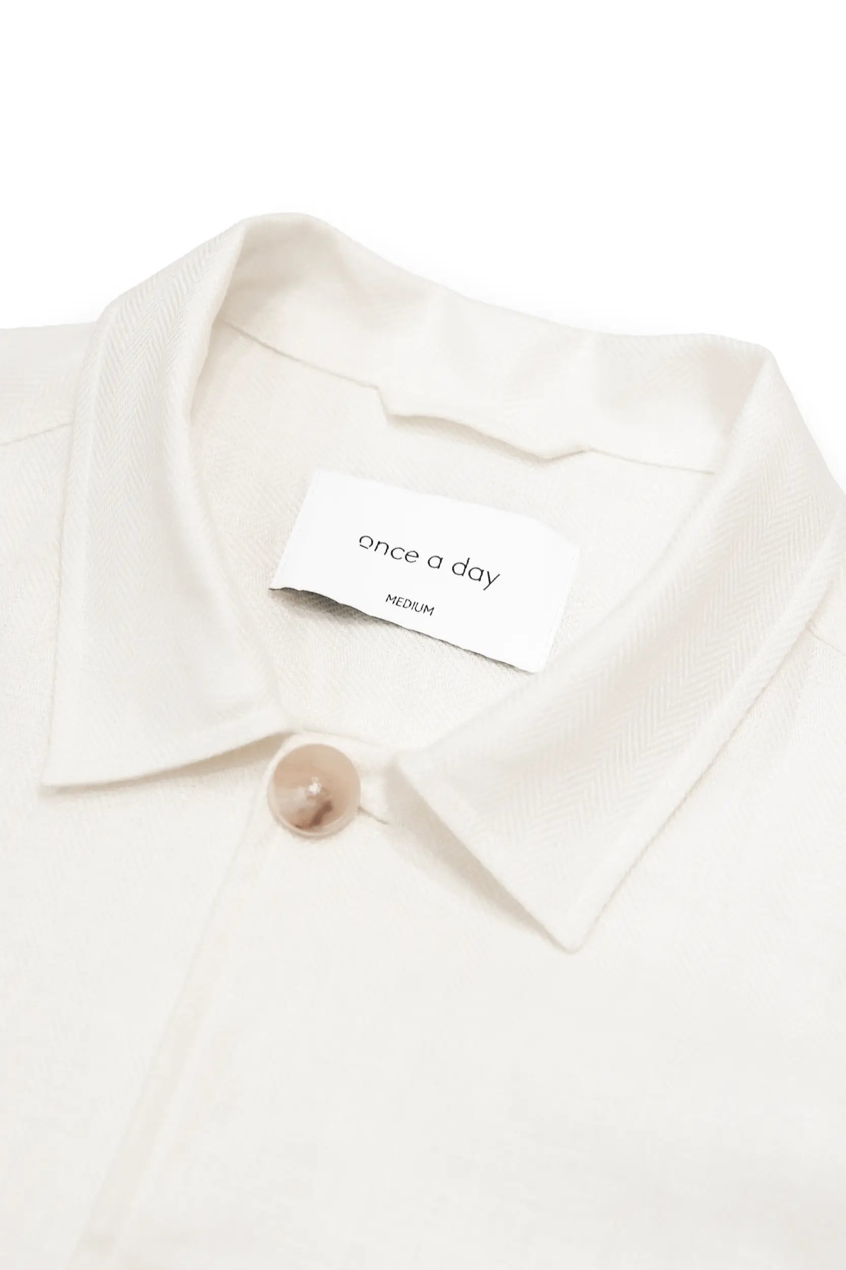 The Safari Overshirt - White Linen
