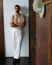 The Linen Pants Pleated - White