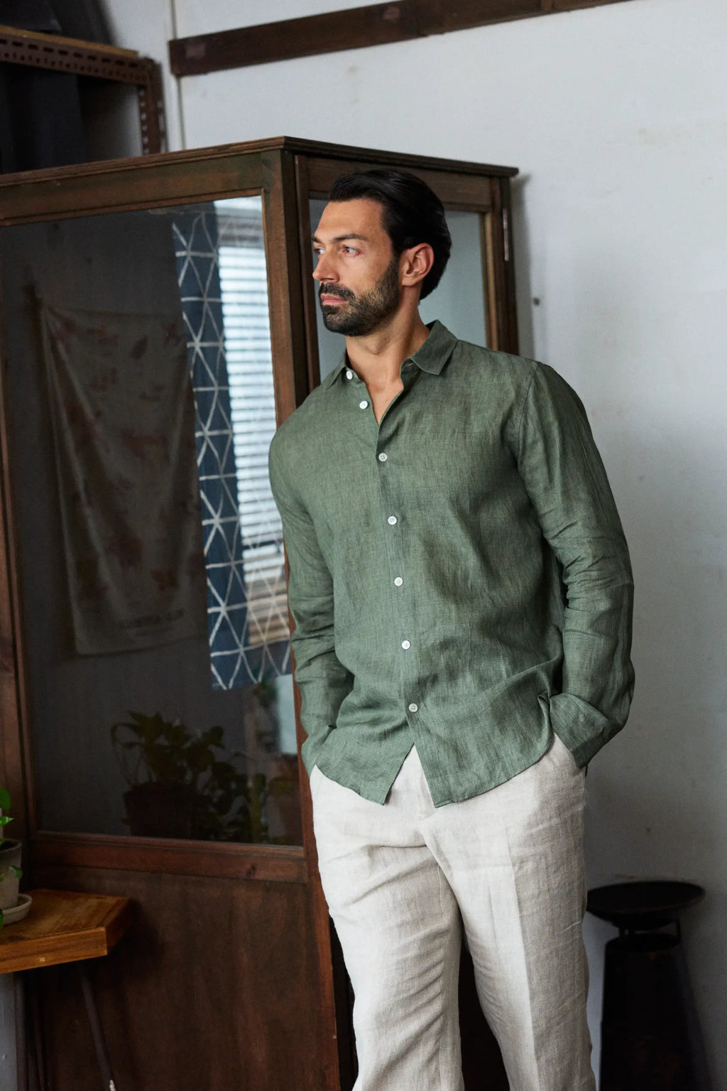 The Linen pants- Sand