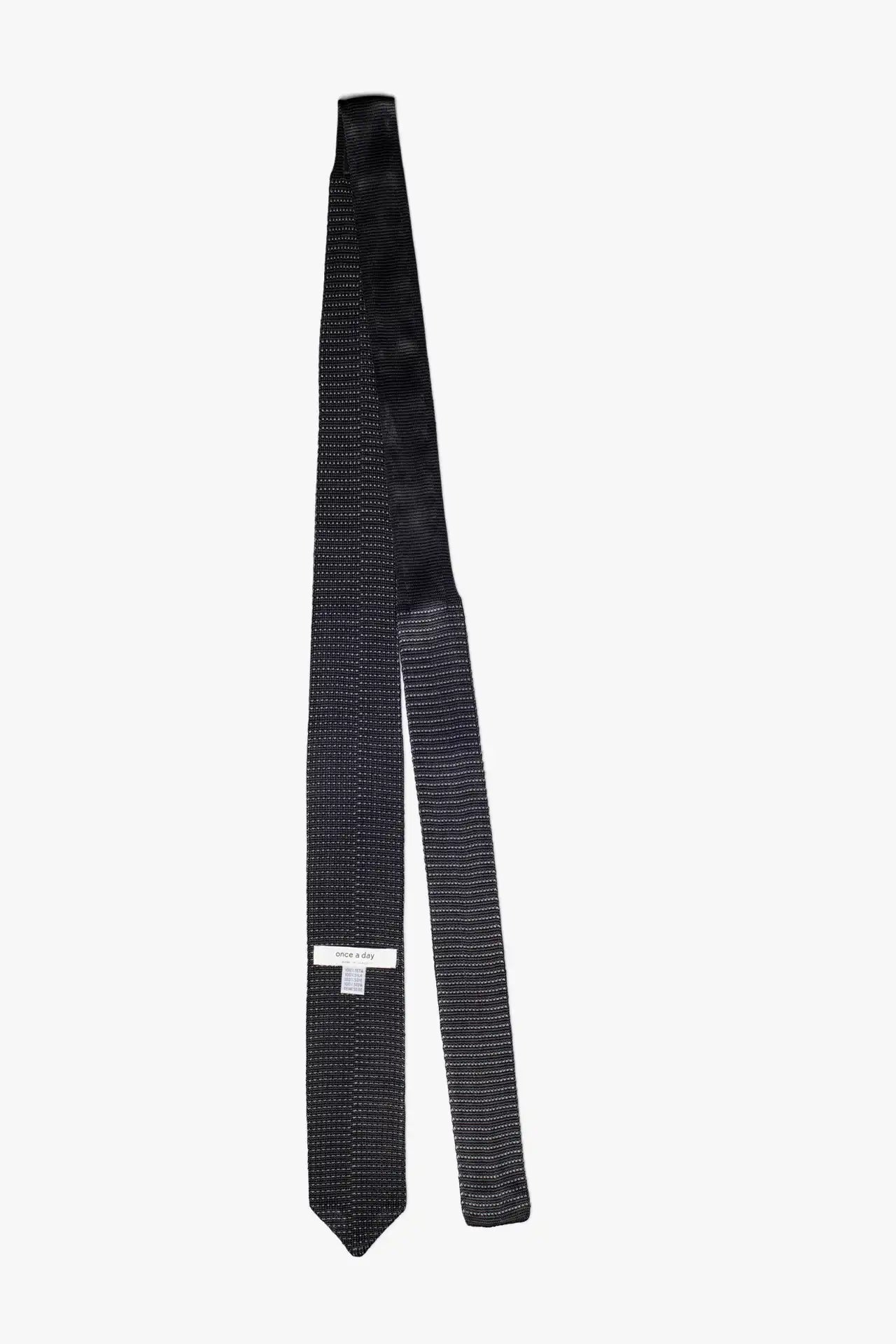 Silk Noise Tie - Black