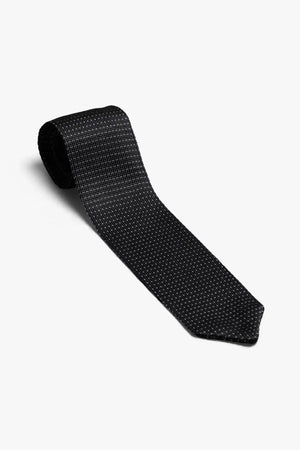 Silk Noise Tie - Black
