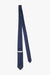 The Solid 3 fold Tie - Navy Blue