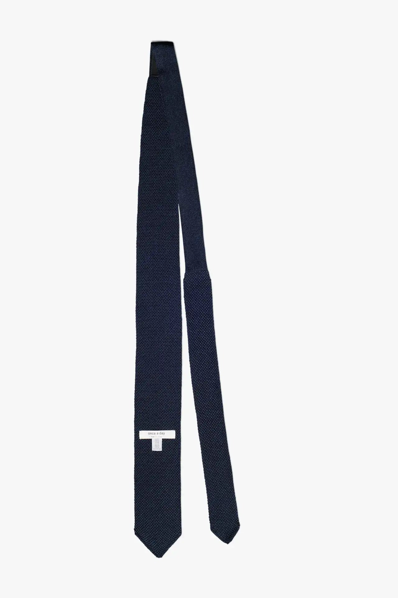 Melange Tie - Navy Blue
