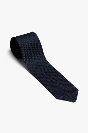 Melange Tie - Navy Blue