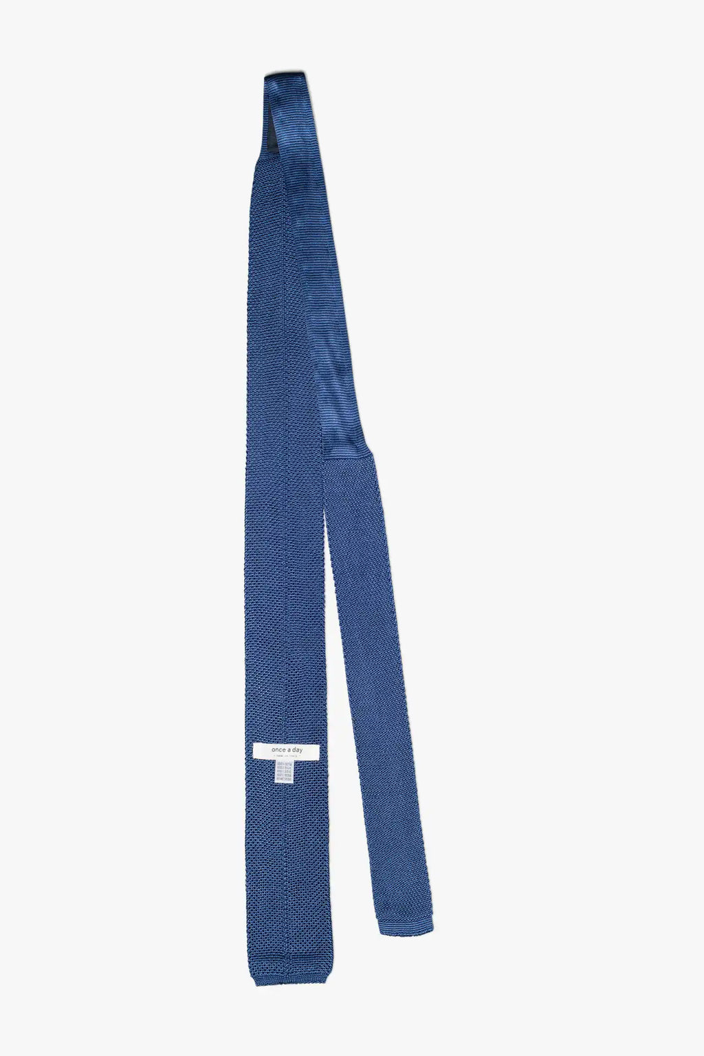 Silk knitted Tie - Ocean blue