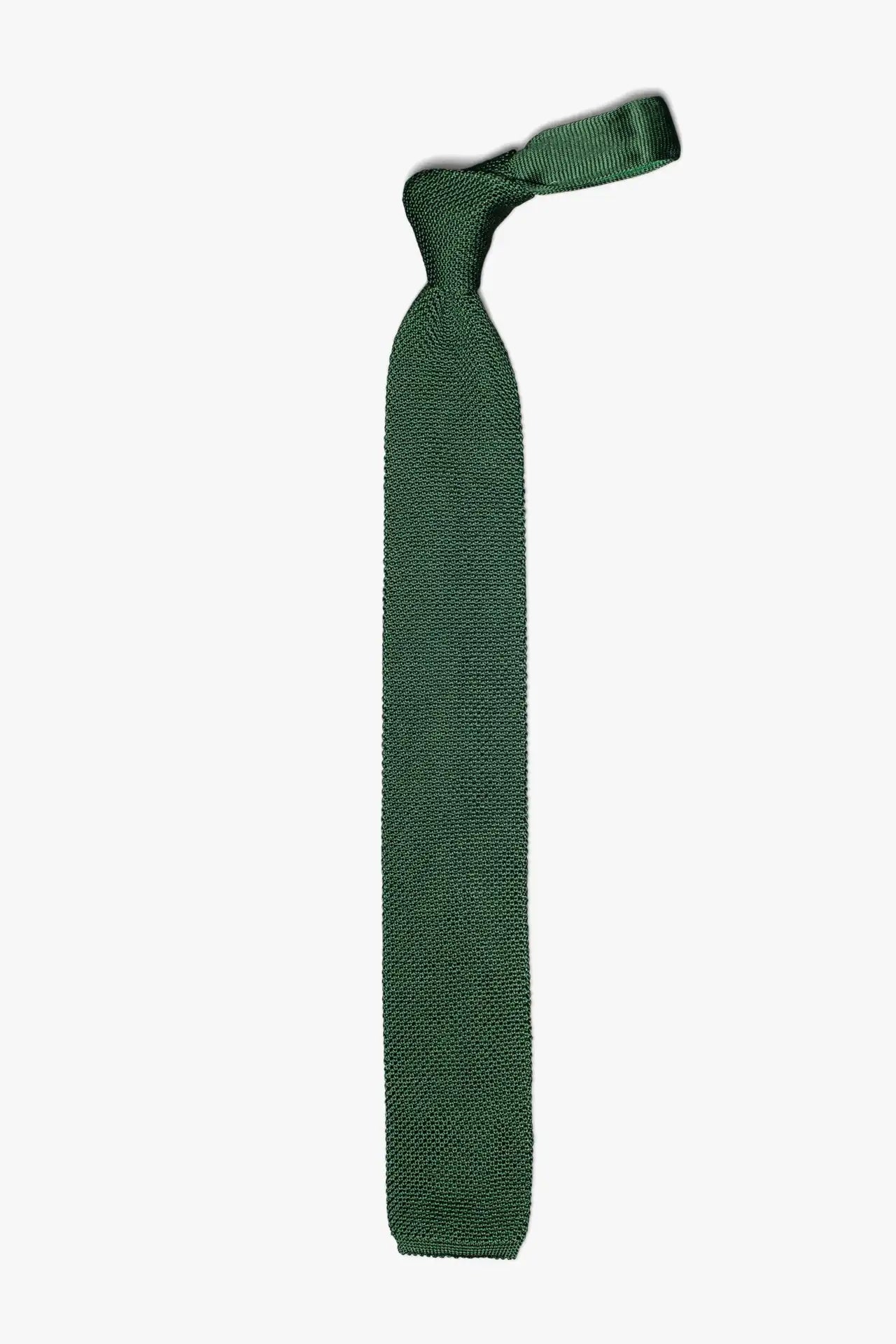 Silk knitted Tie - Bright green