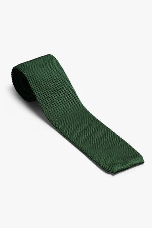 Silk knitted Tie - Bright green