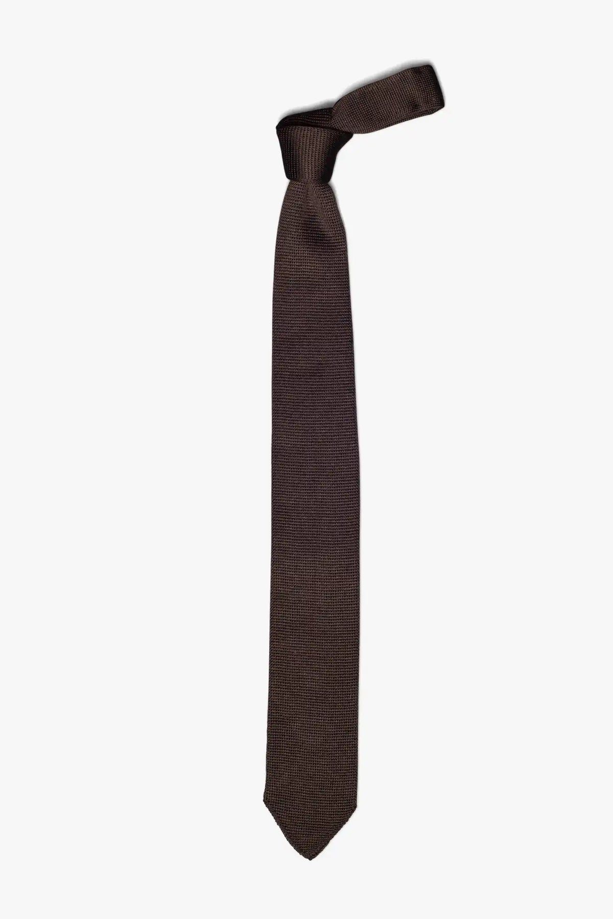 Formal Knit Tie - Brown