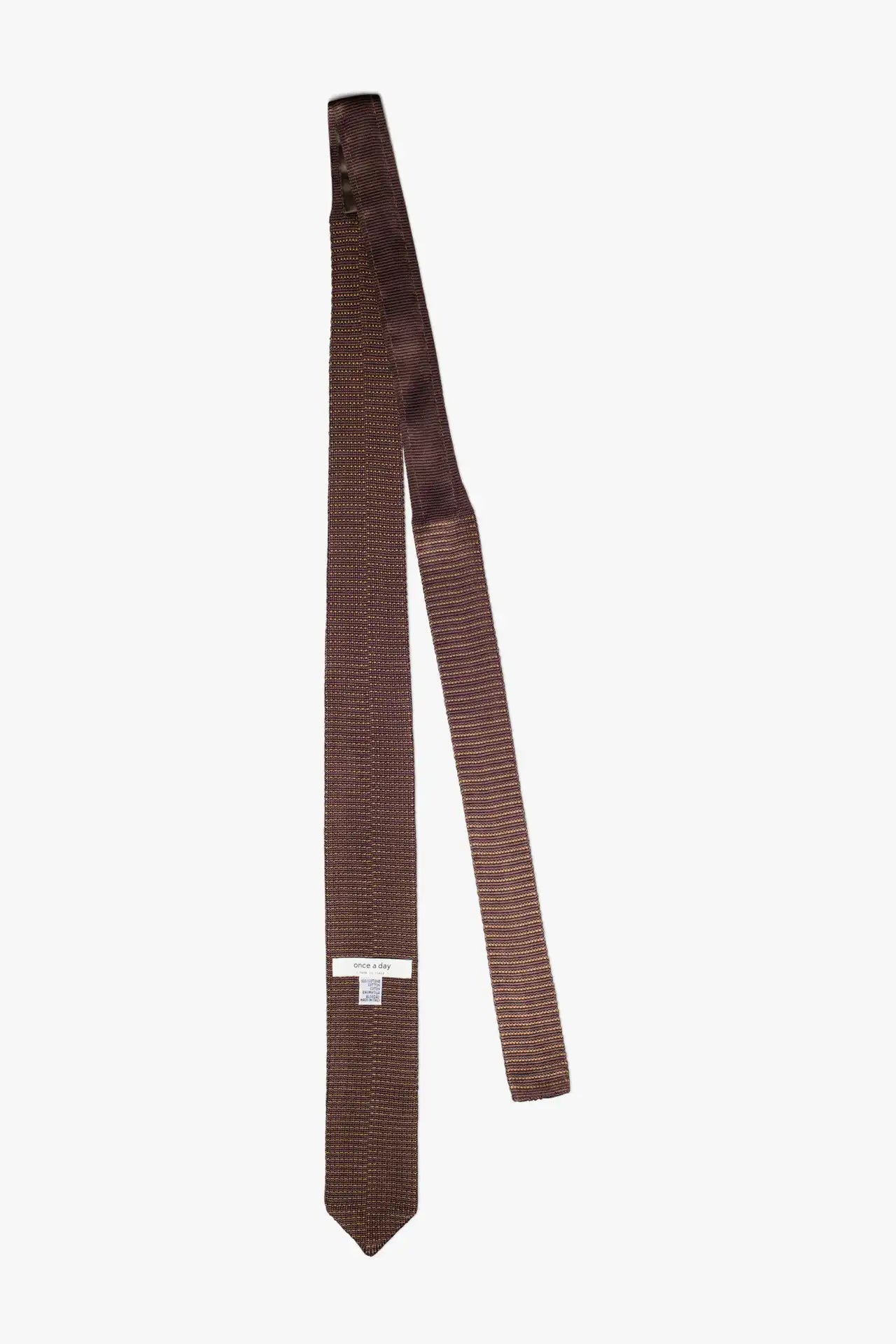 Silk Noise Tie - Brown
