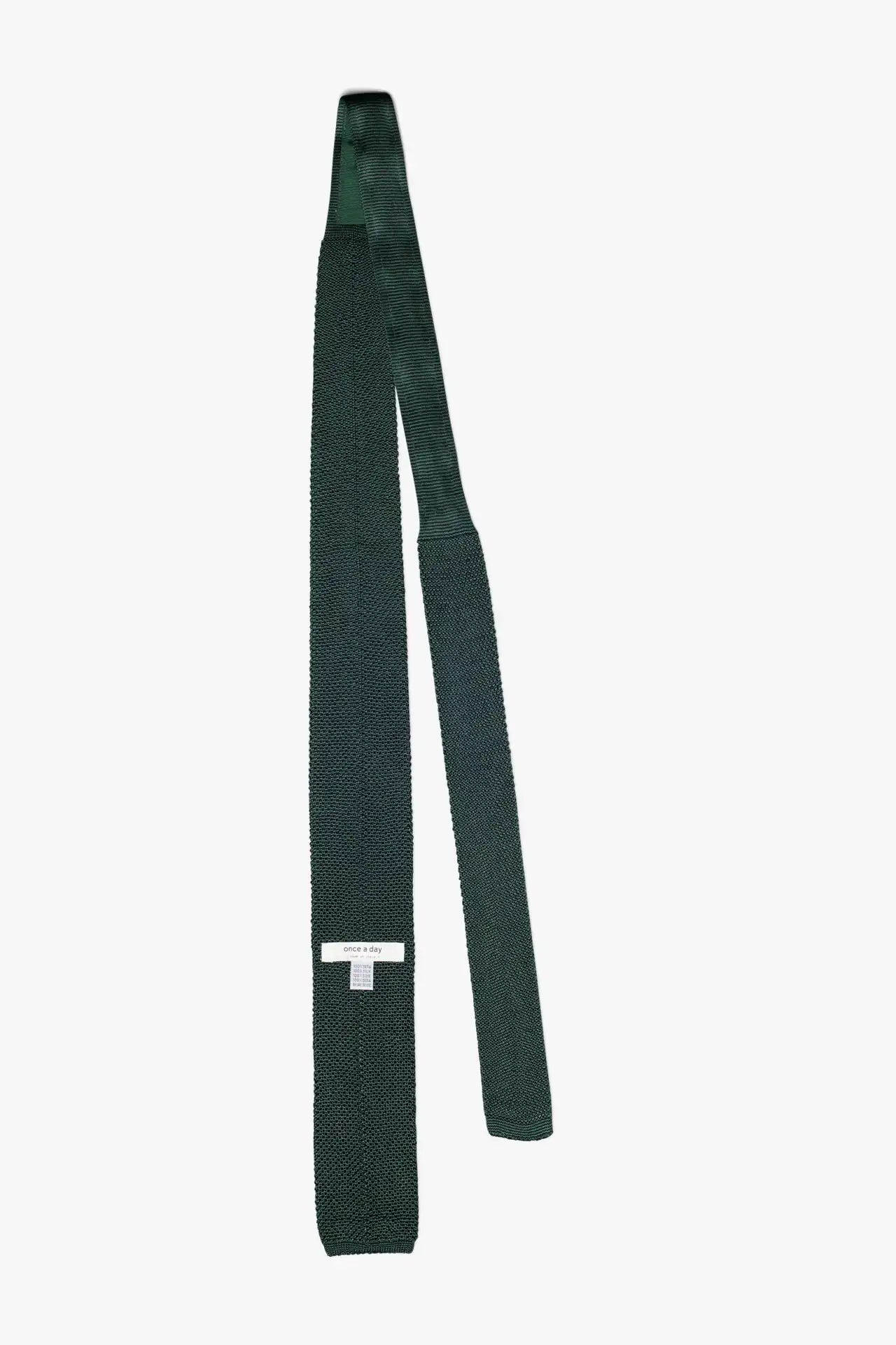 Silk knitted Tie - Forest Green