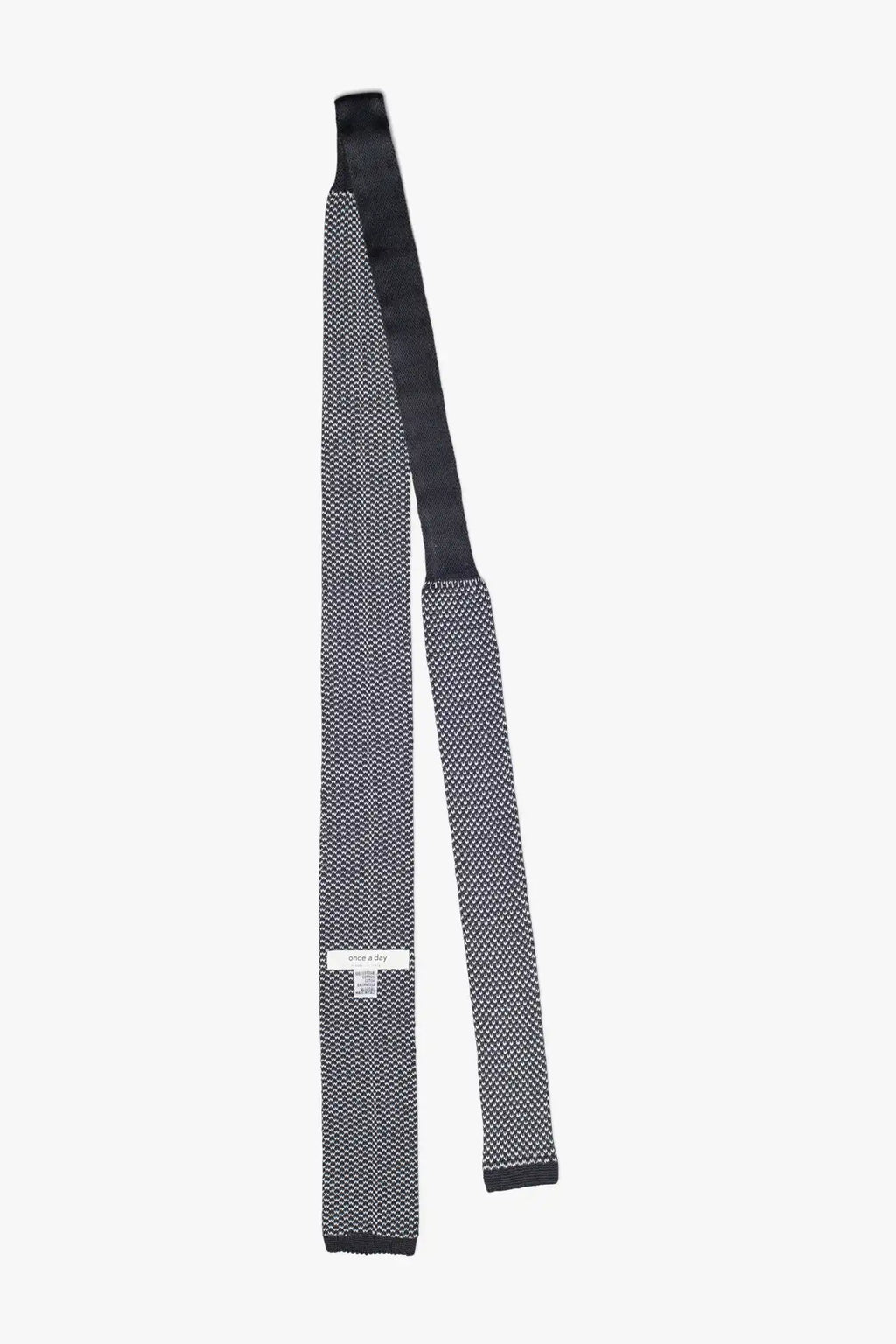 Cotton Noise Tie - Gray