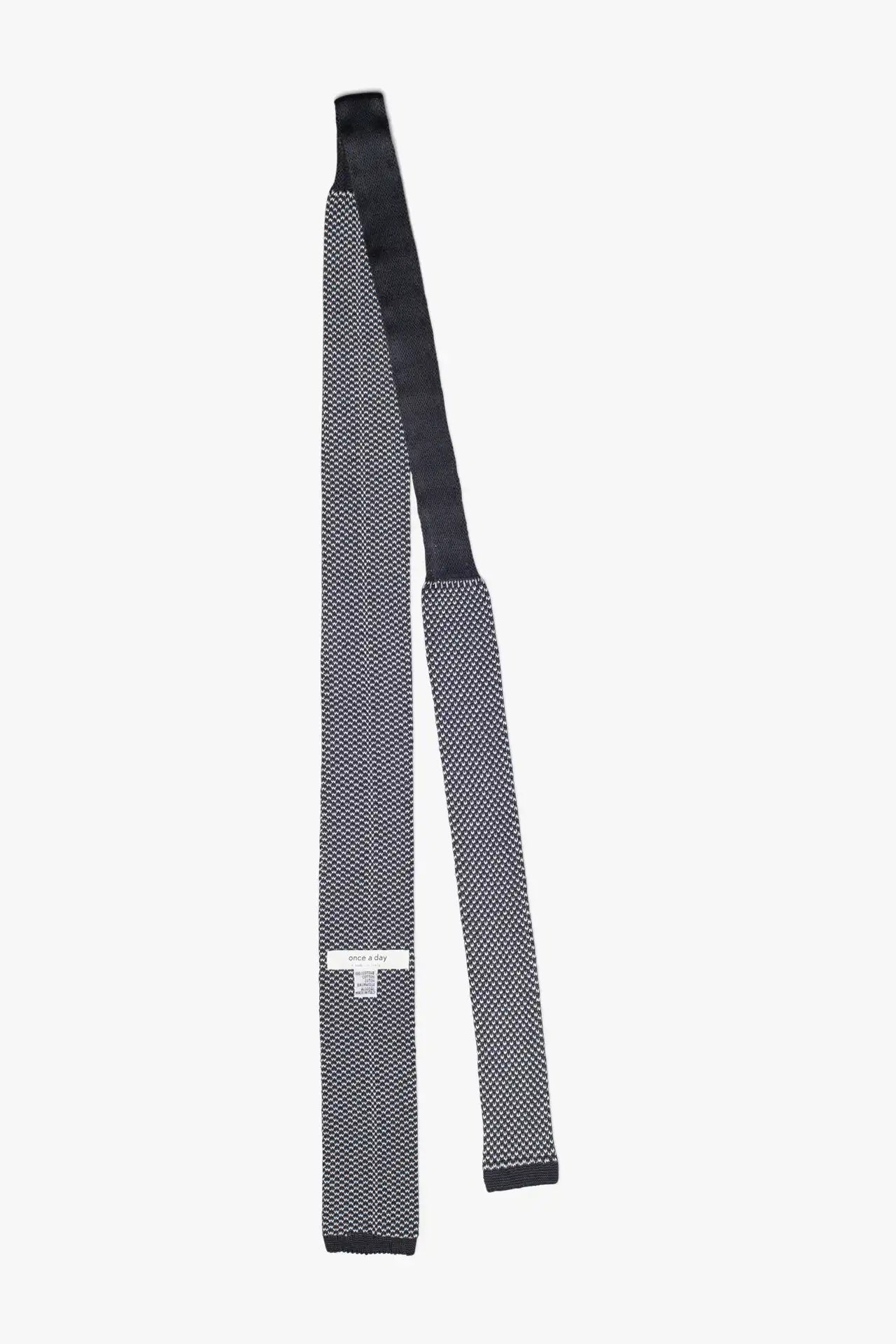 Cotton Noise Tie - Gray