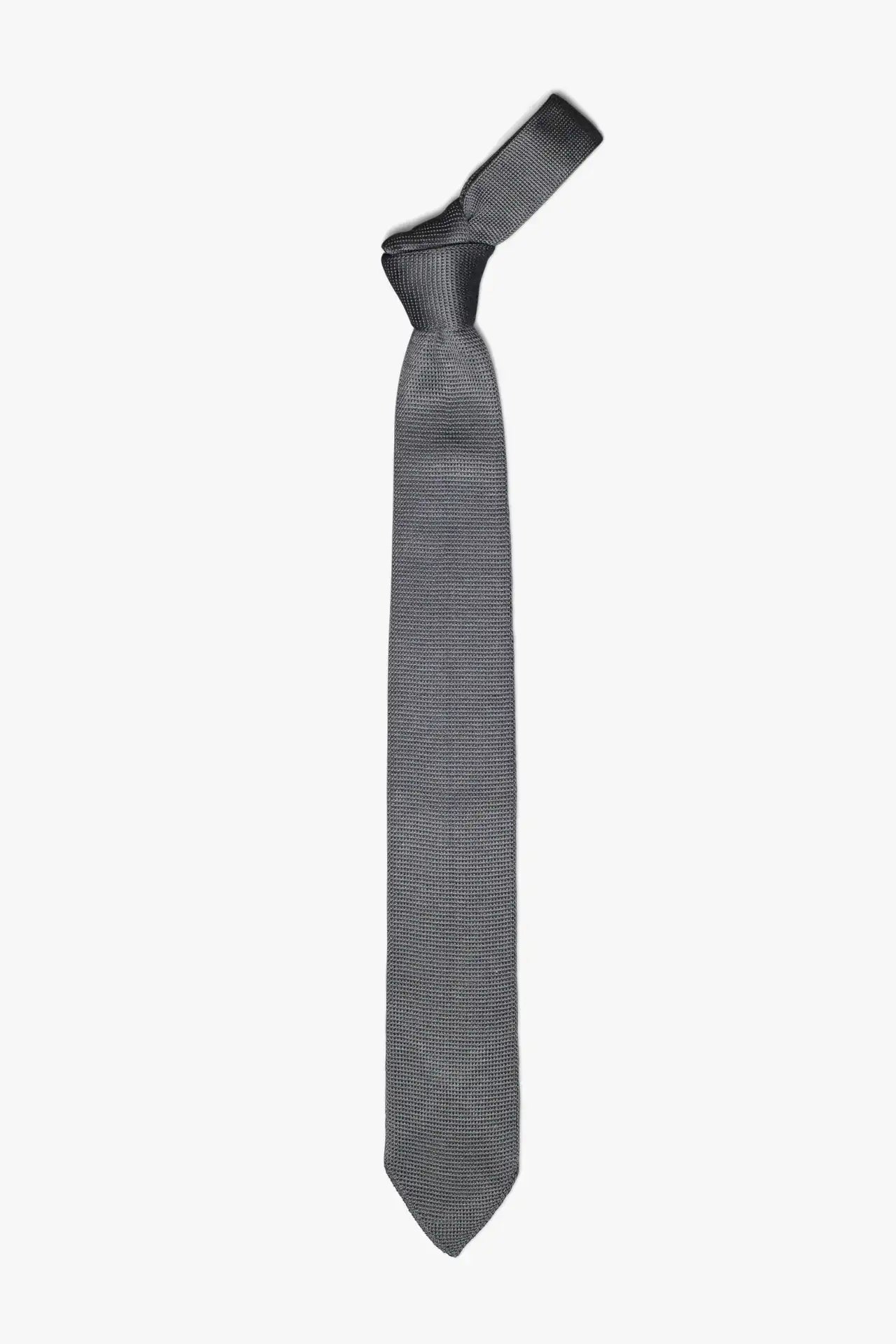 Formal Knit Tie - Gray