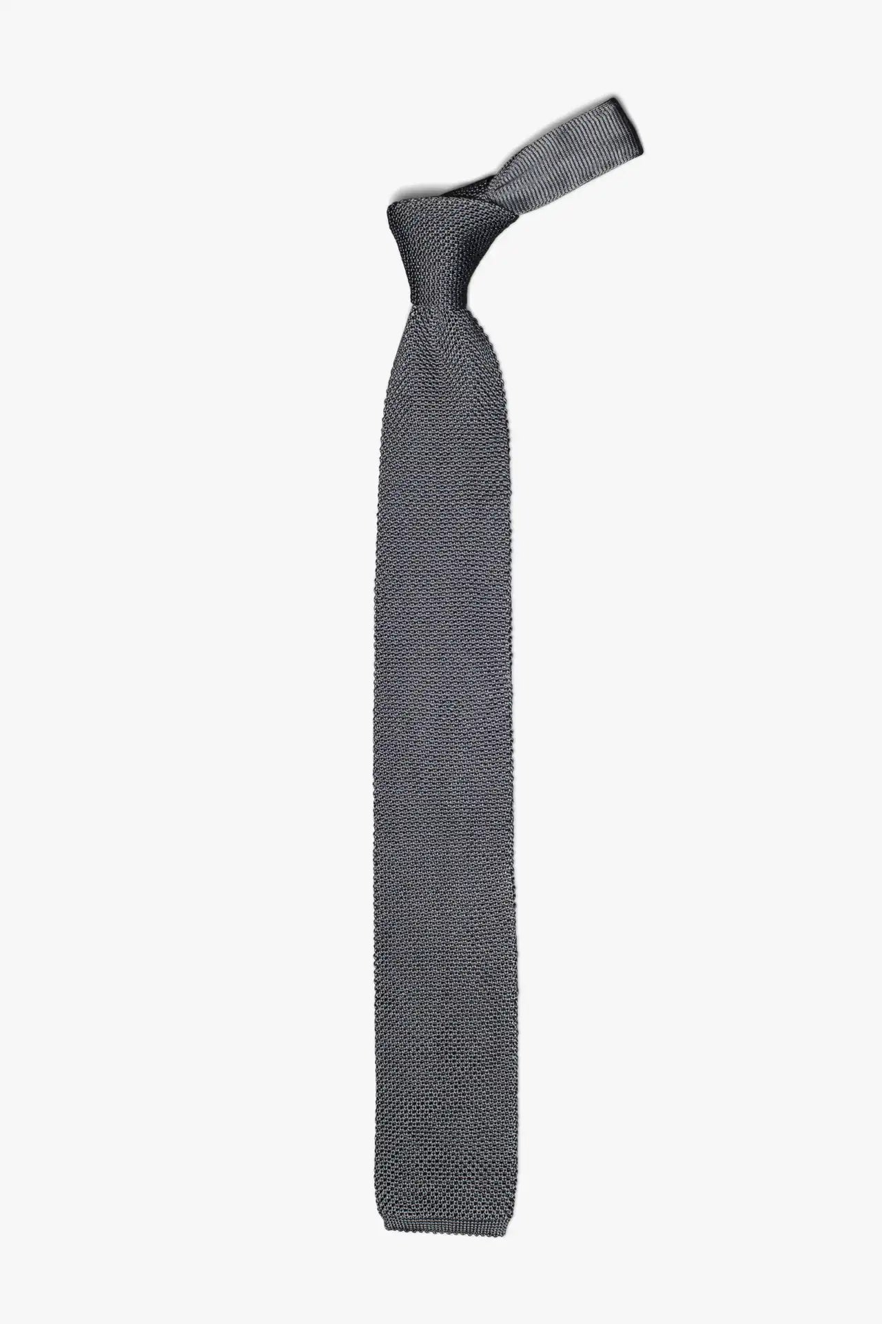 Silk knitted Tie - Gray