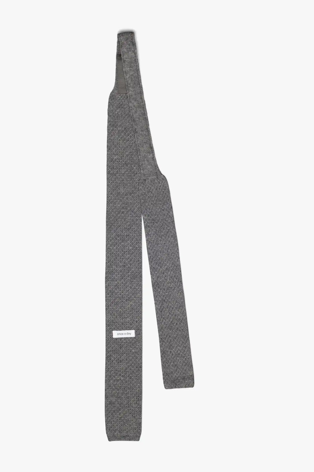 Cotton knitted Tie - Gray