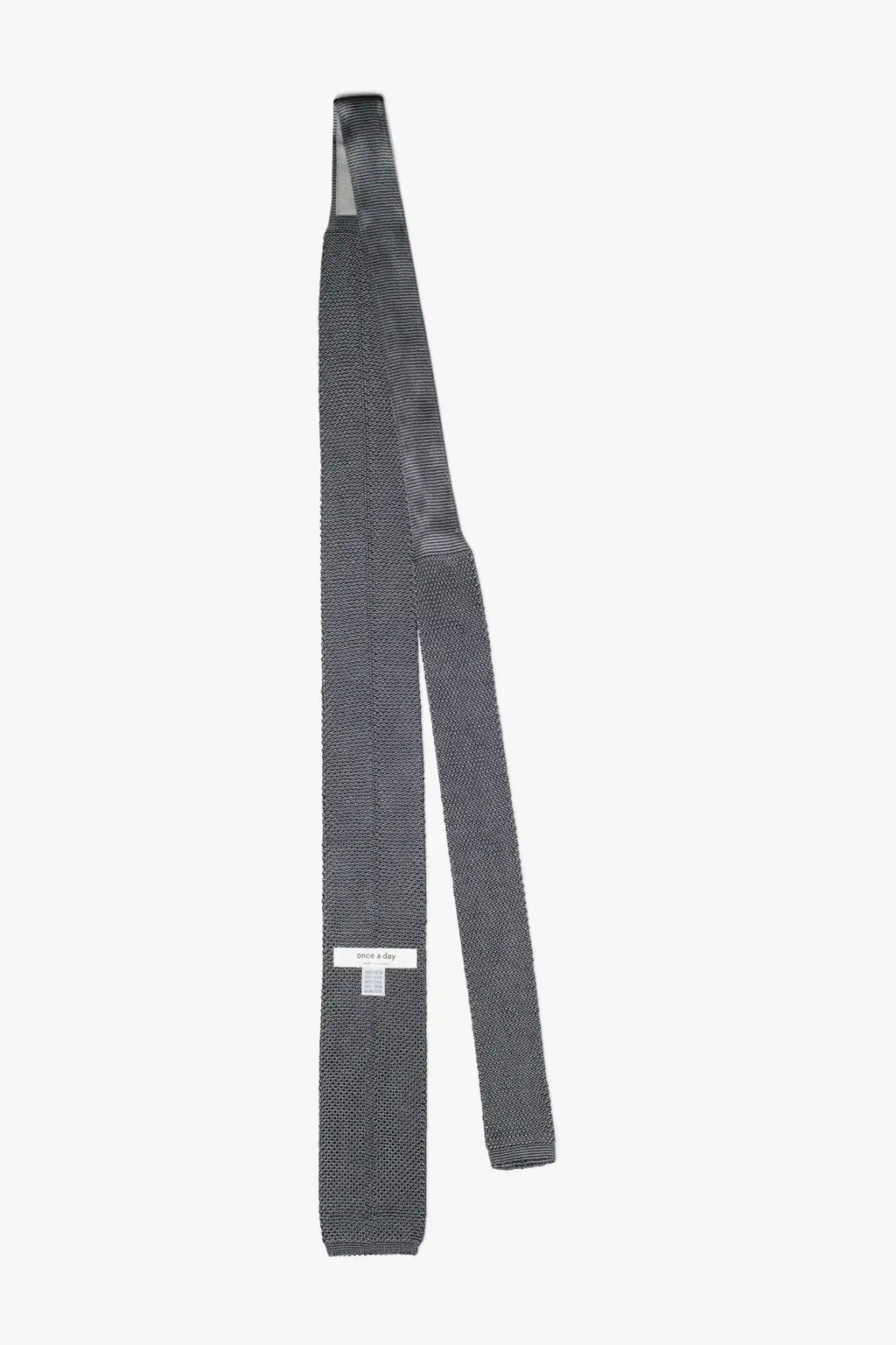 Silk knitted Tie - Gray