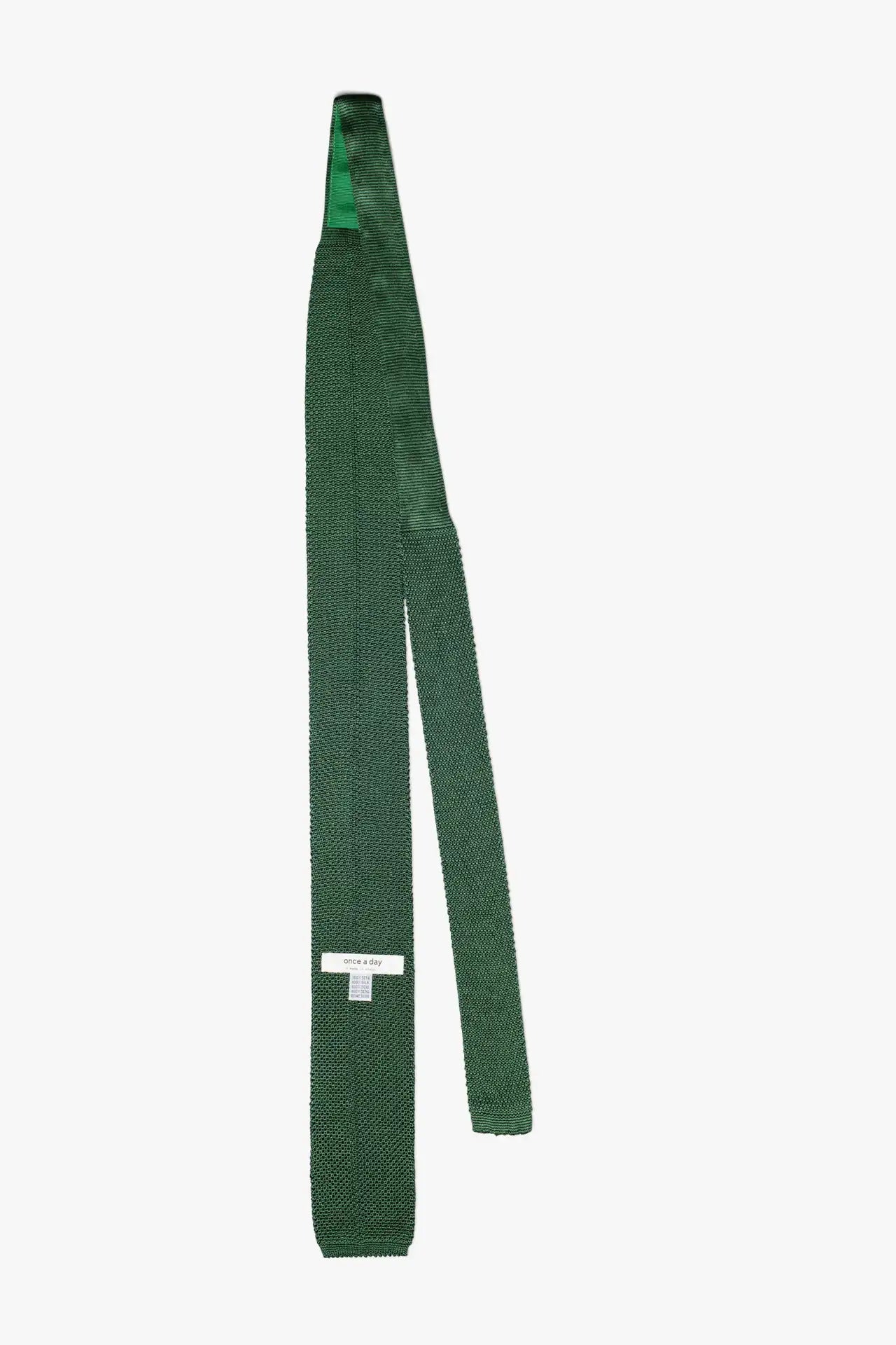 Silk knitted Tie - Bright green